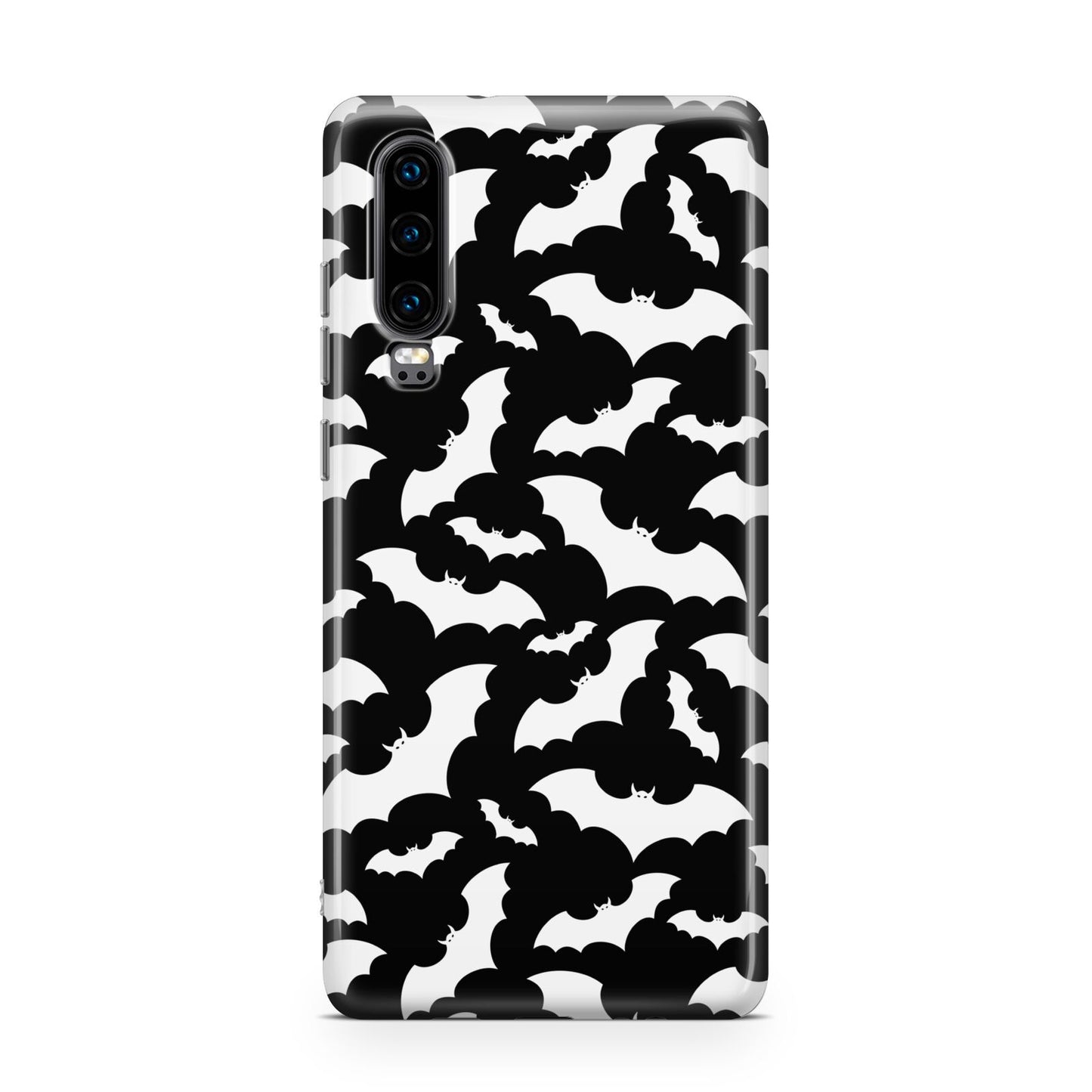 Black and White Bats Huawei P30 Phone Case