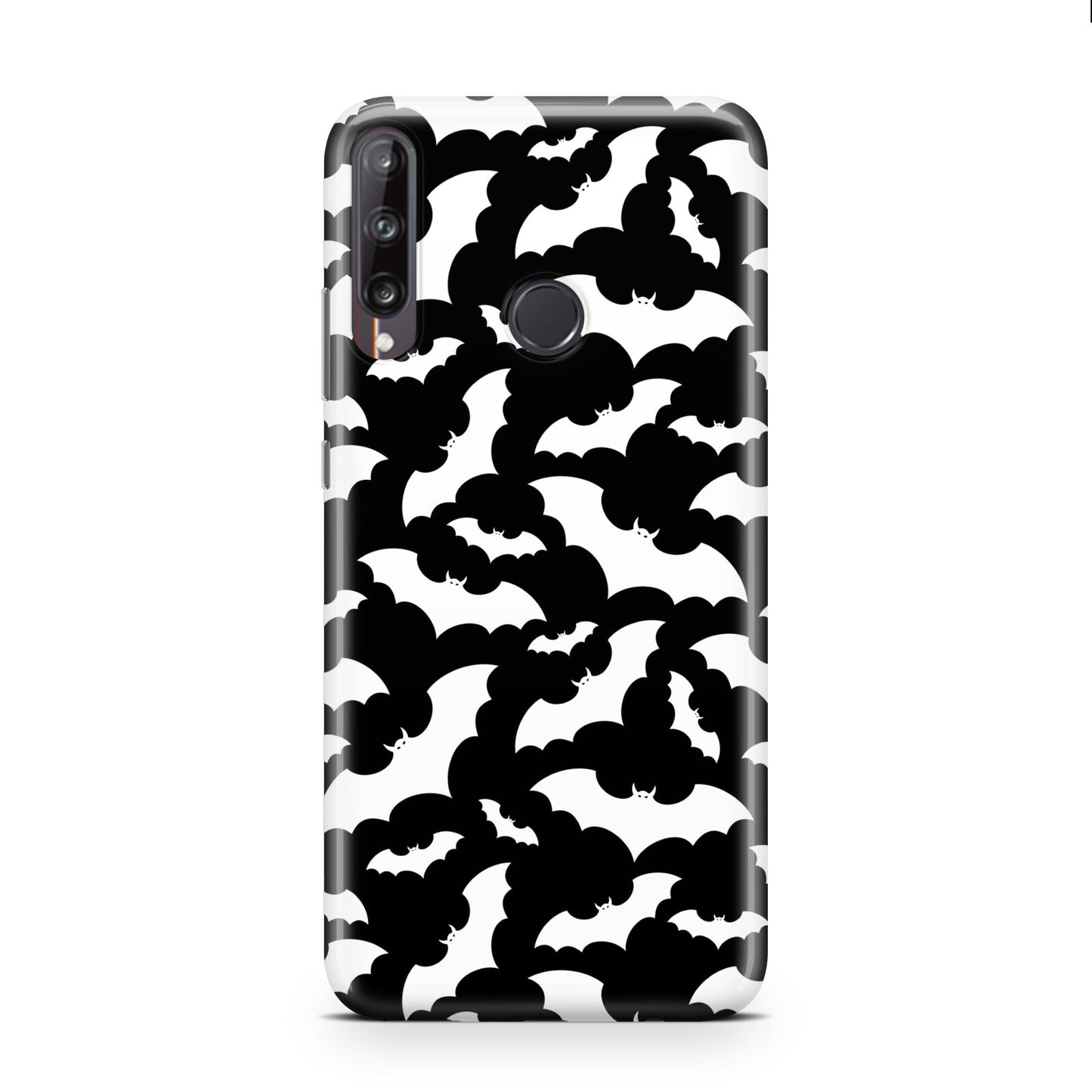 Black and White Bats Huawei P40 Lite E Phone Case