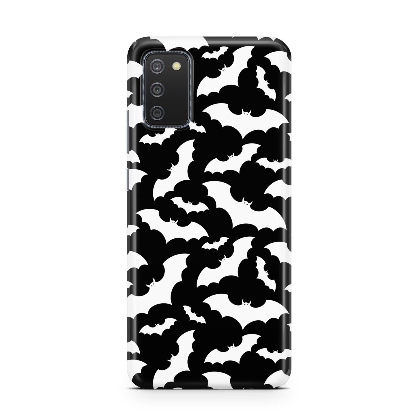 Black and White Bats Samsung A02s Case