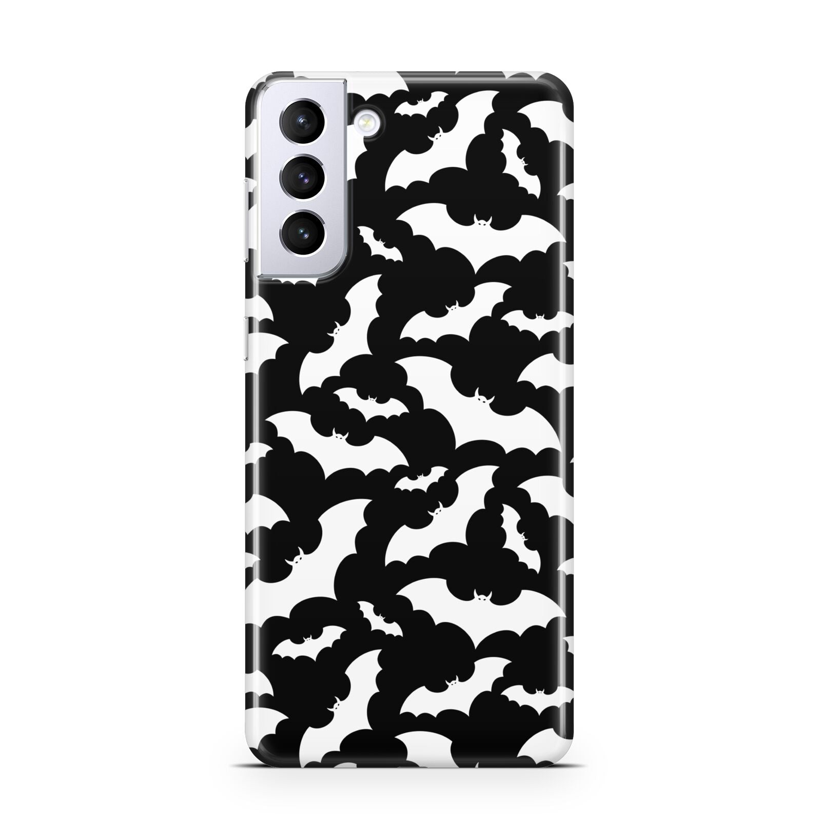 Black and White Bats Samsung S21 Plus Case