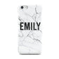 Black and White Personalised Marble Block Text Apple iPhone 5c Case