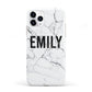 Black and White Personalised Marble Block Text iPhone 11 Pro 3D Tough Case