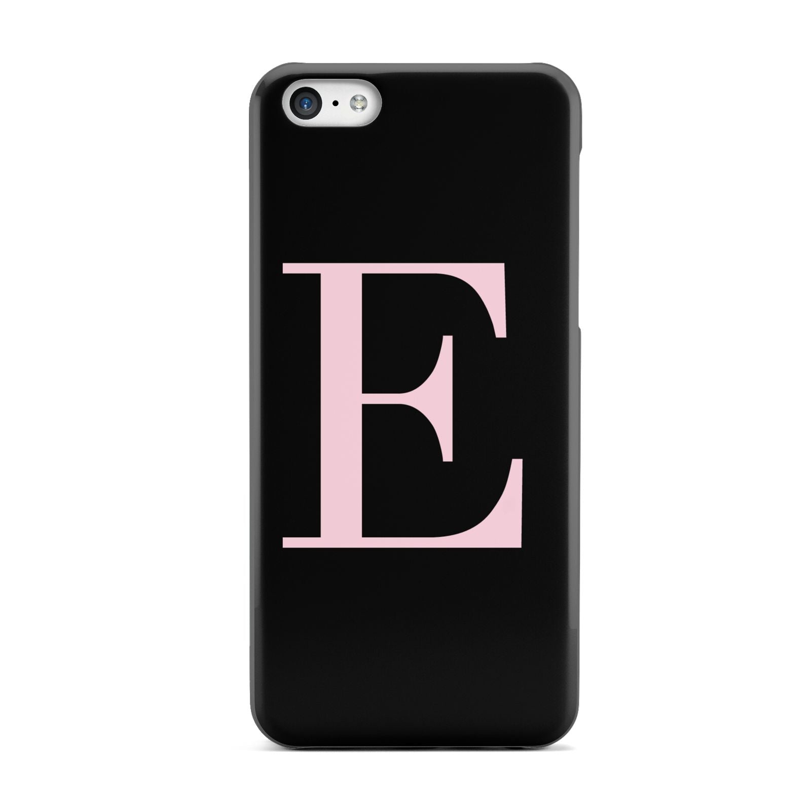 Black with Pink Personalised Monogram Apple iPhone 5c Case