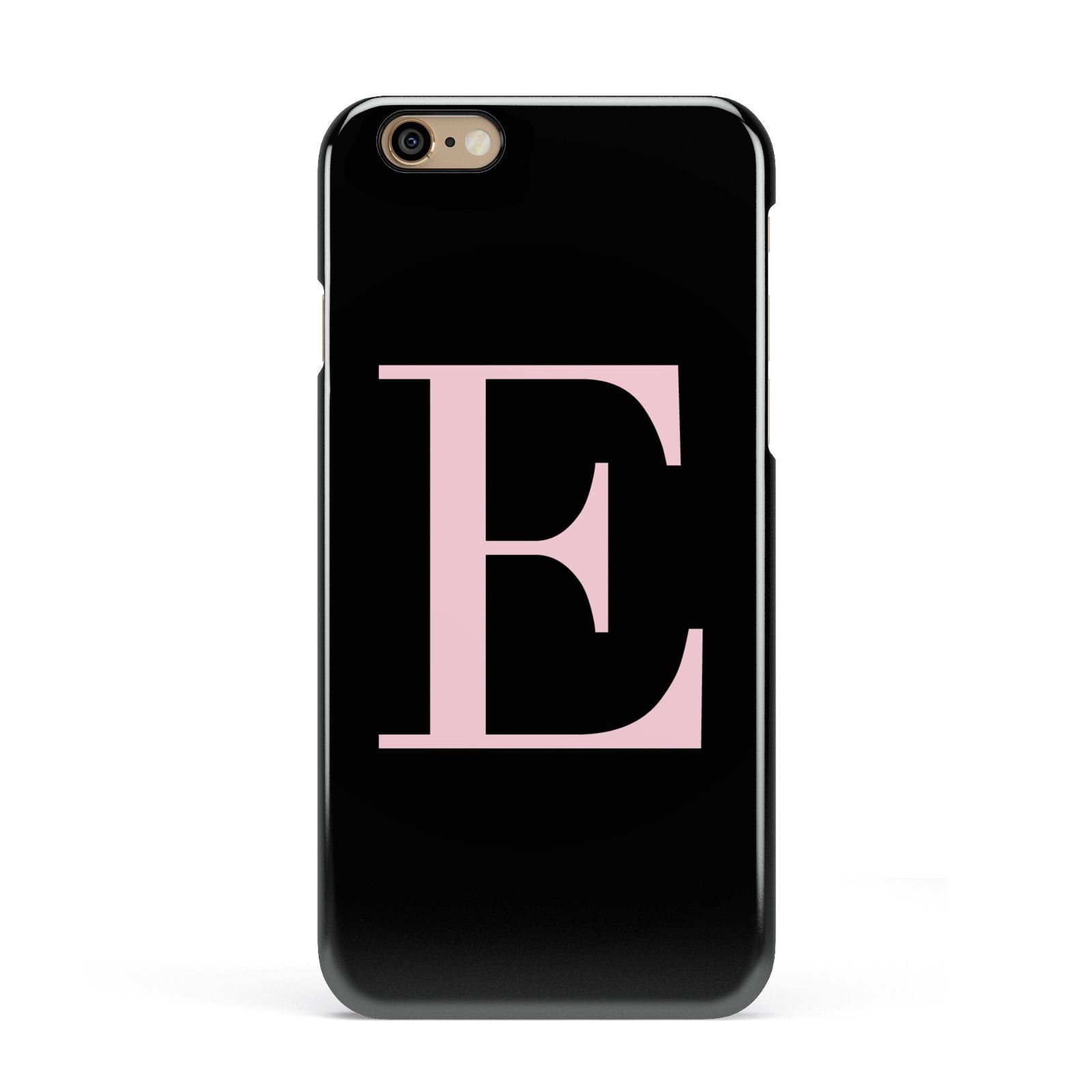 Black with Pink Personalised Monogram Apple iPhone 6 3D Snap Case