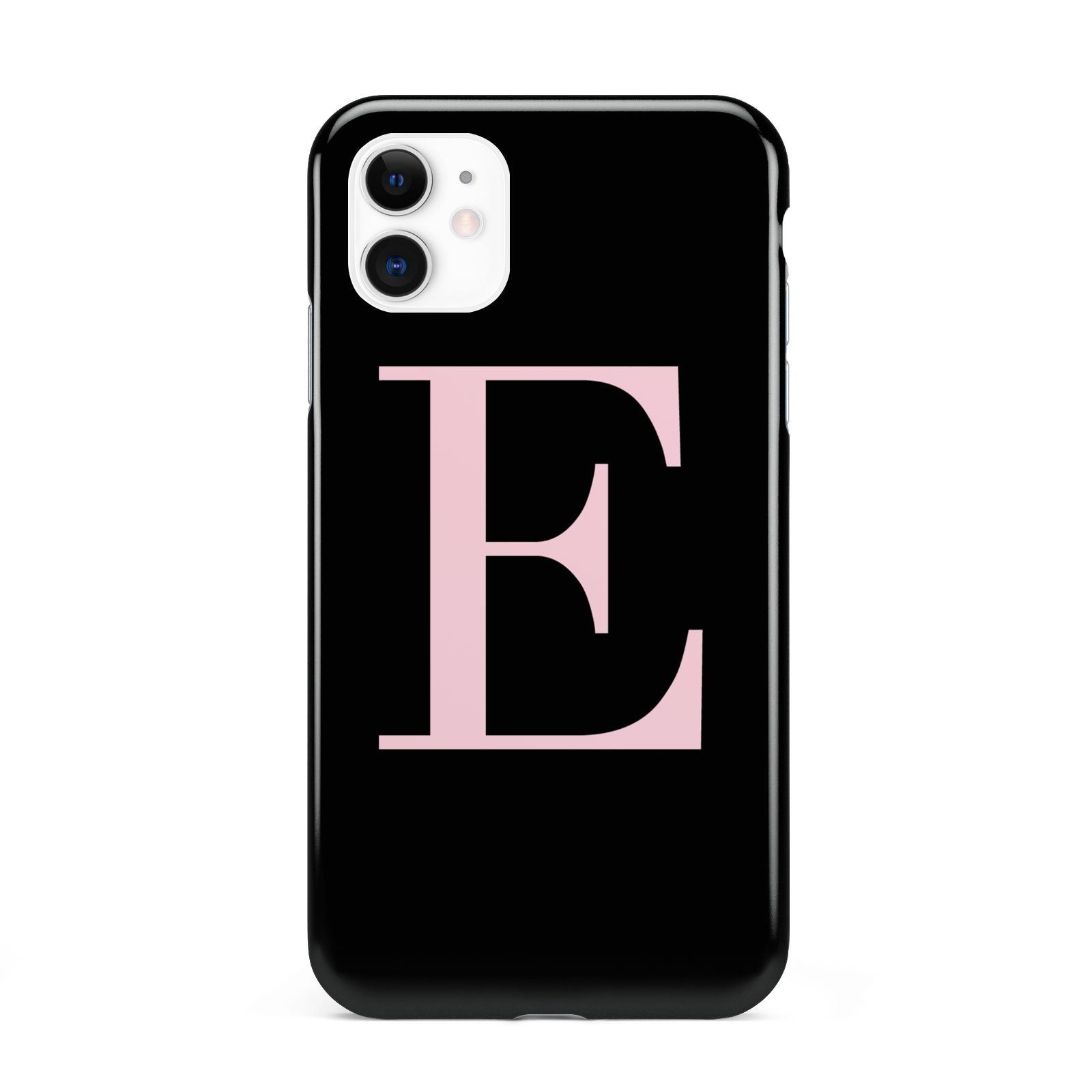 Black with Pink Personalised Monogram iPhone 11 3D Tough Case