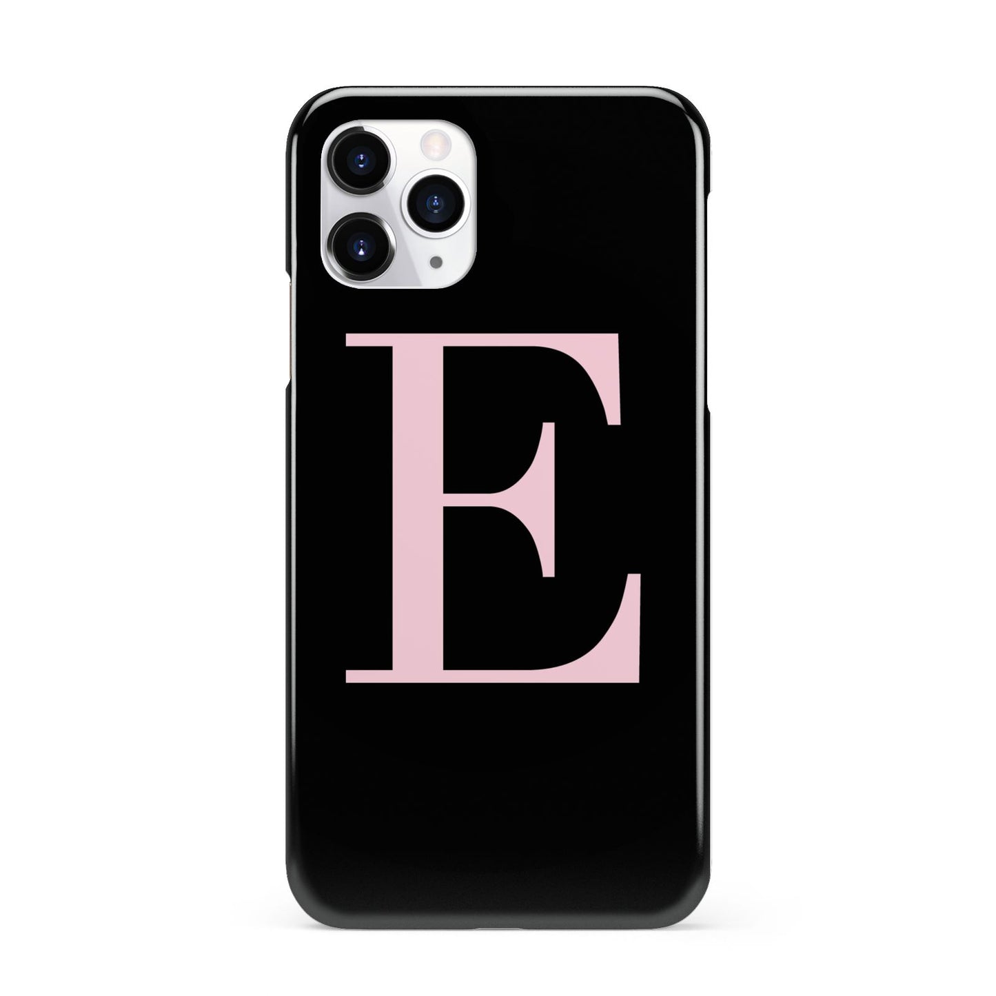 Black with Pink Personalised Monogram iPhone 11 Pro 3D Snap Case