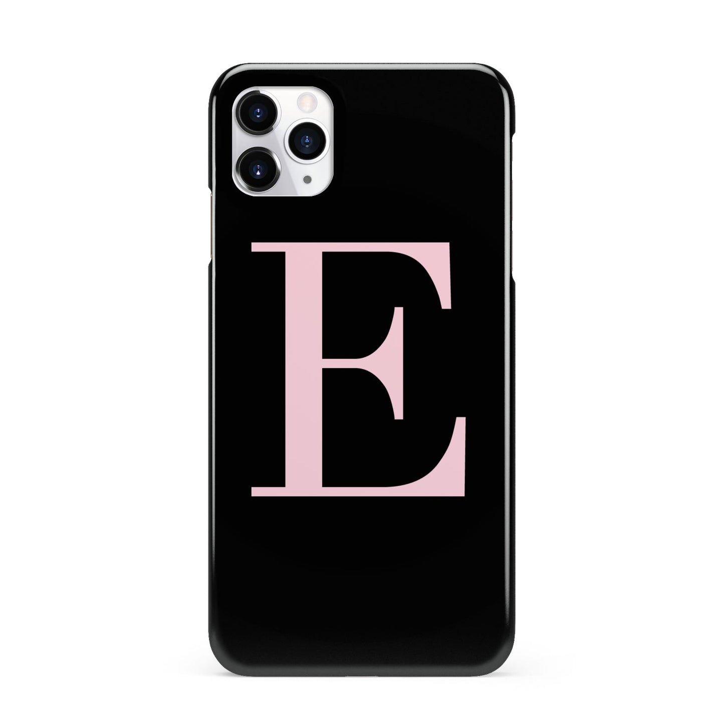 Black with Pink Personalised Monogram iPhone 11 Pro Max 3D Snap Case