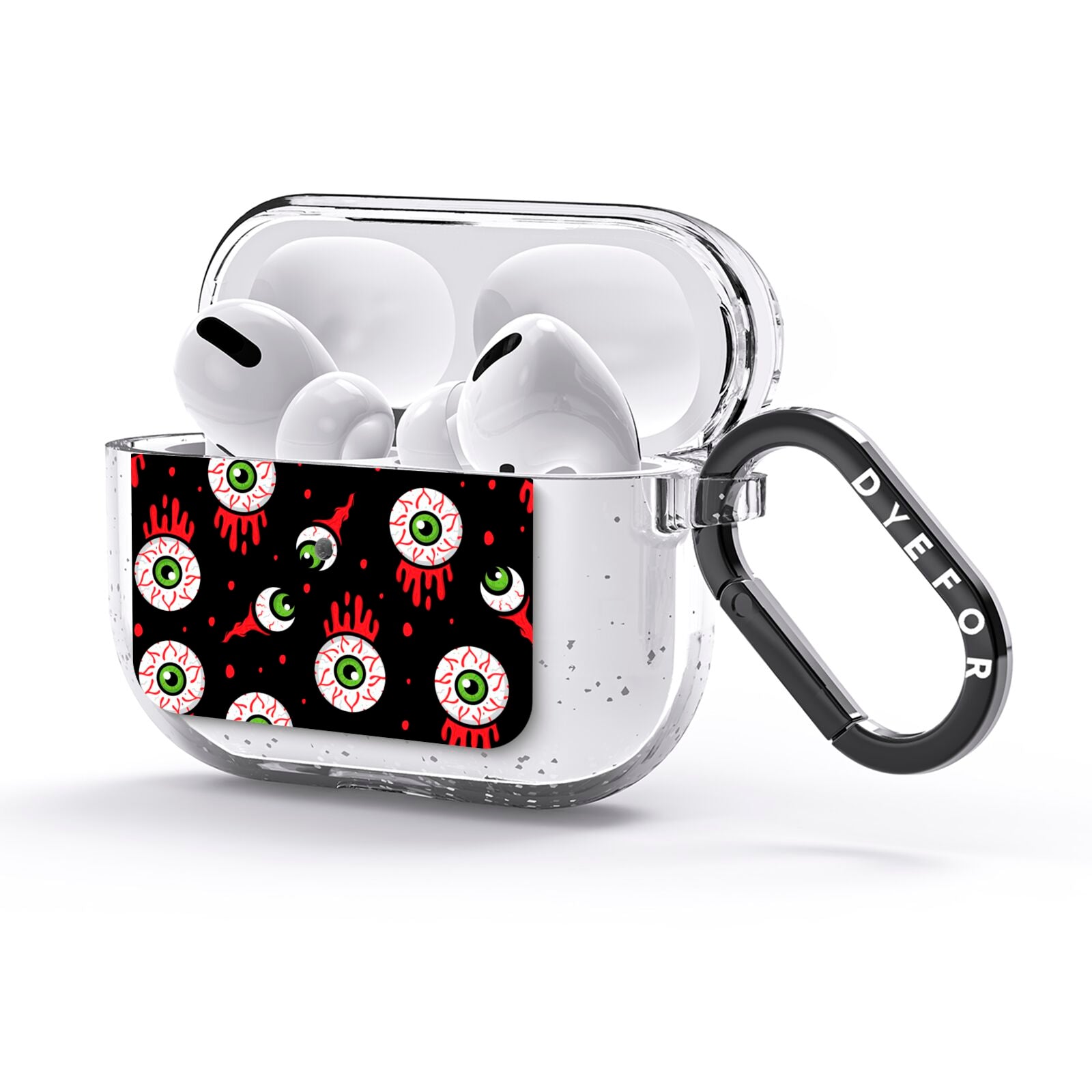 Bleeding Eyeballs AirPods Glitter Case 3rd Gen Side Image