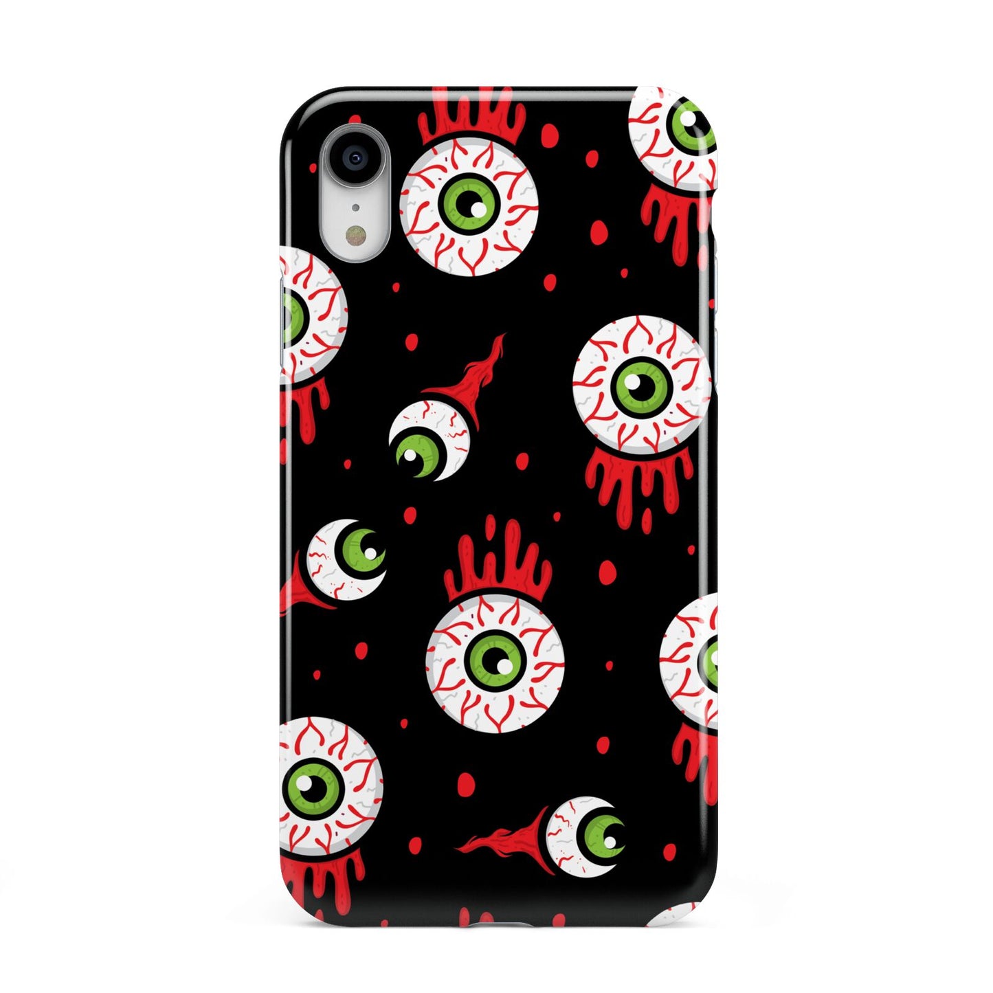 Bleeding Eyeballs Apple iPhone XR White 3D Tough Case