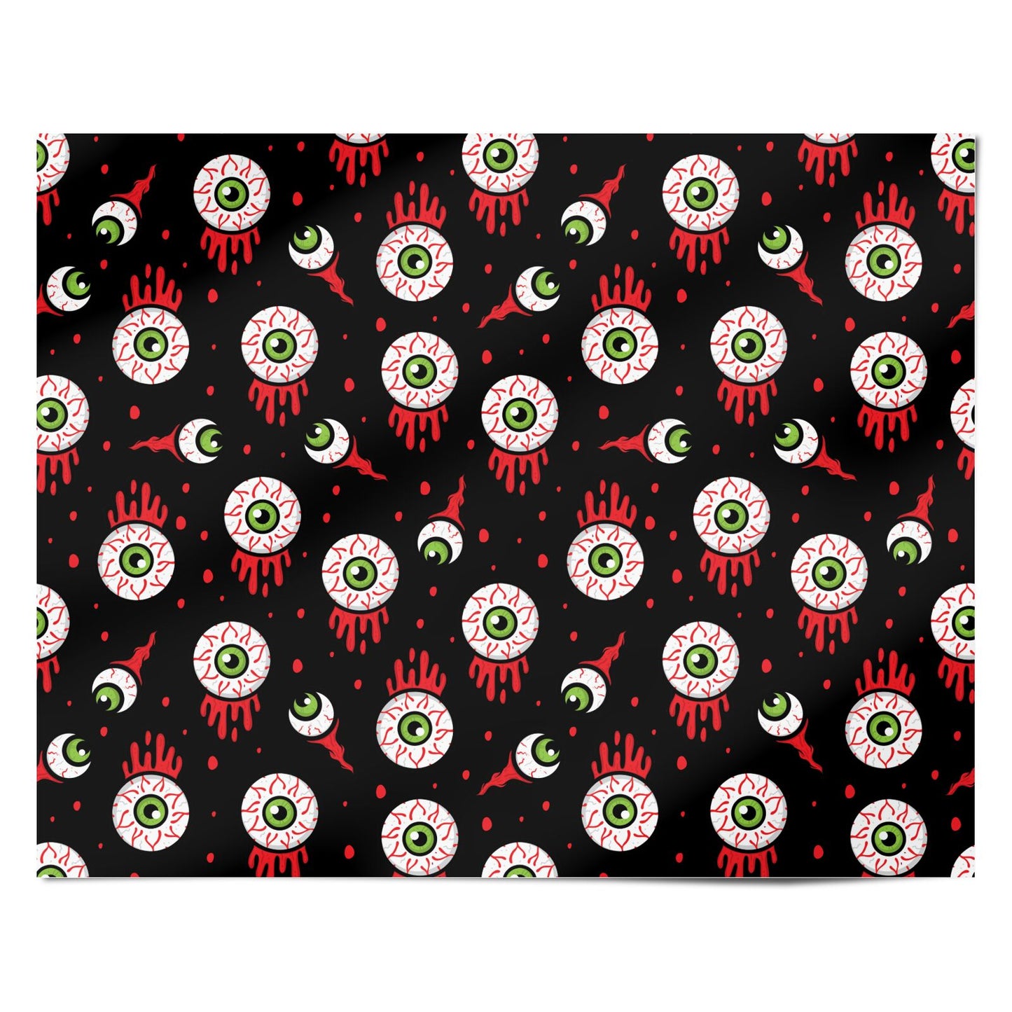 Bleeding Eyeballs Personalised Wrapping Paper Alternative