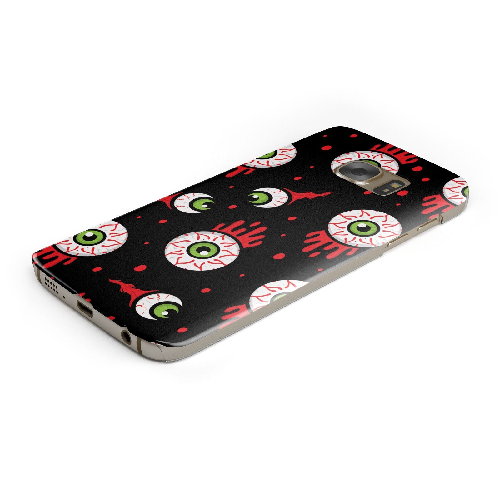 Bleeding Eyeballs Protective Samsung Galaxy Case Angled Image