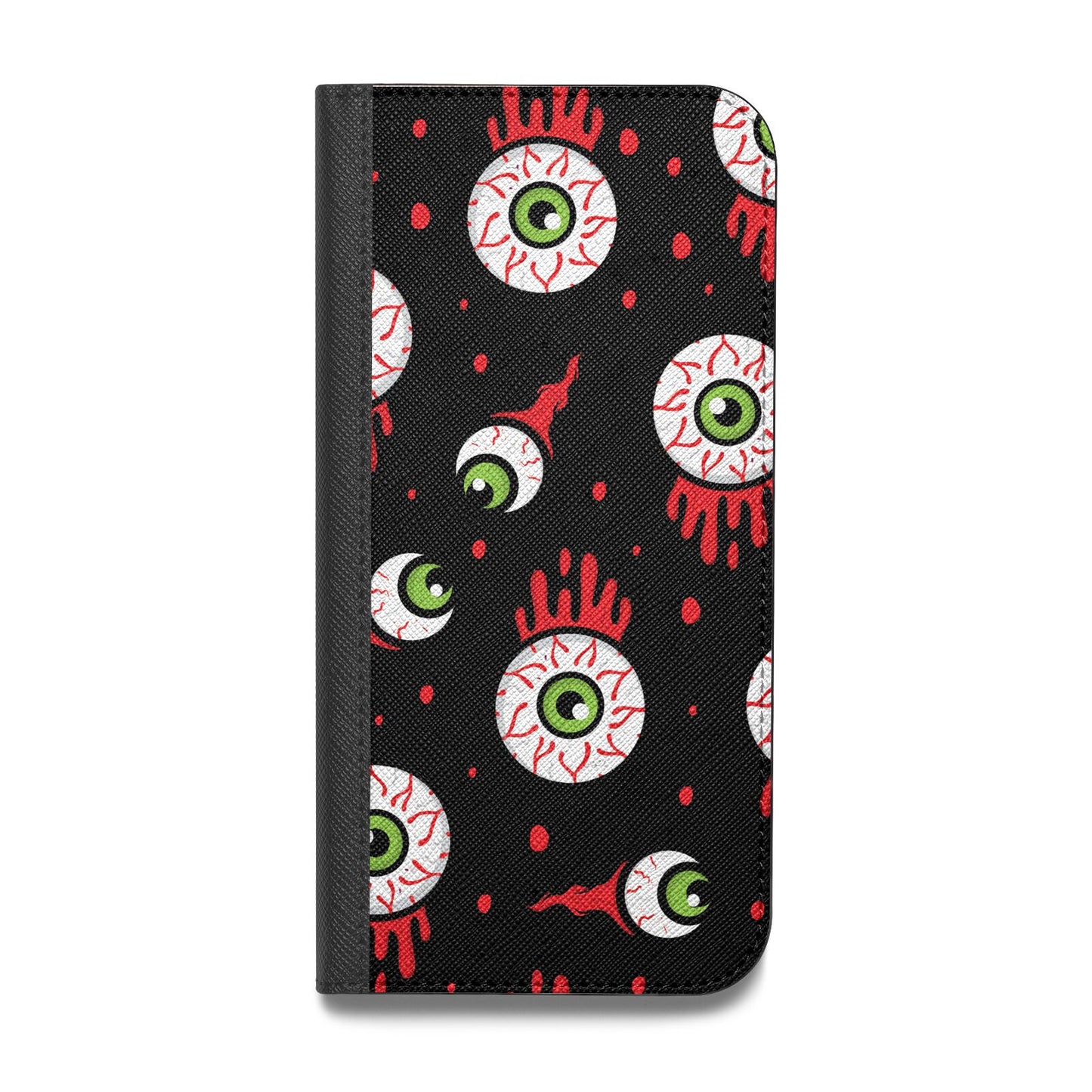 Bleeding Eyeballs Vegan Leather Flip iPhone Case