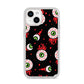 Bleeding Eyeballs iPhone 14 Glitter Tough Case Starlight