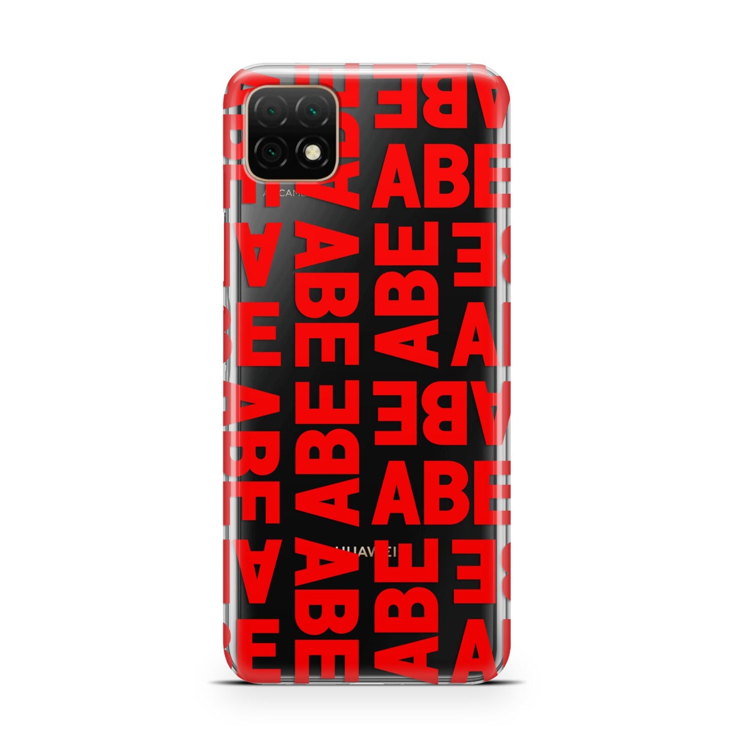 Block Red Custom Text Huawei Enjoy 20 Phone Case