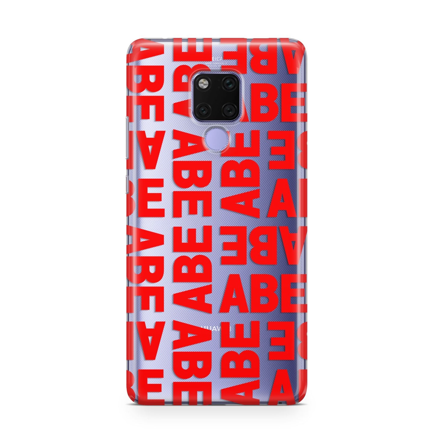 Block Red Custom Text Huawei Mate 20X Phone Case