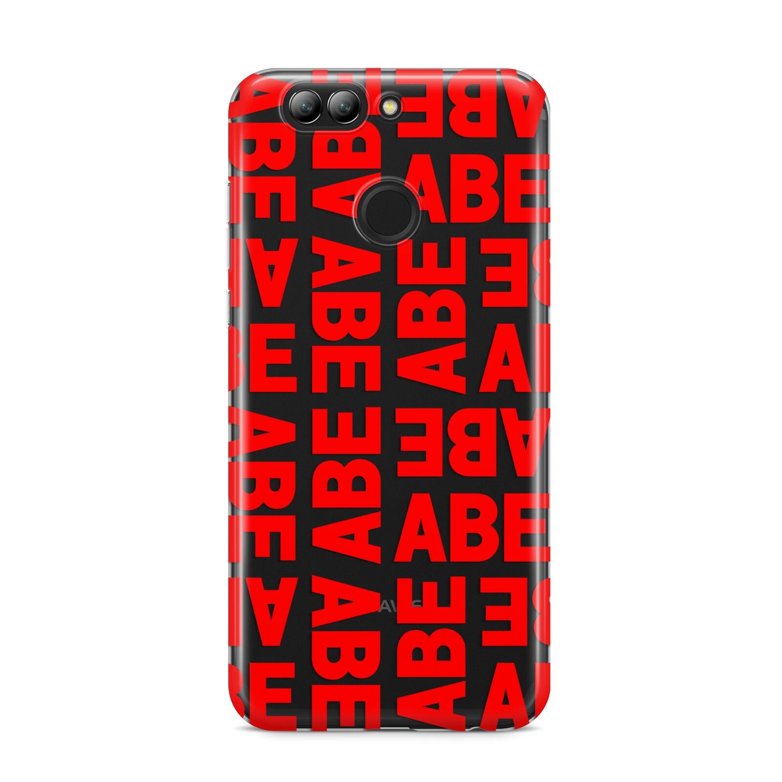 Block Red Custom Text Huawei Nova 2s Phone Case