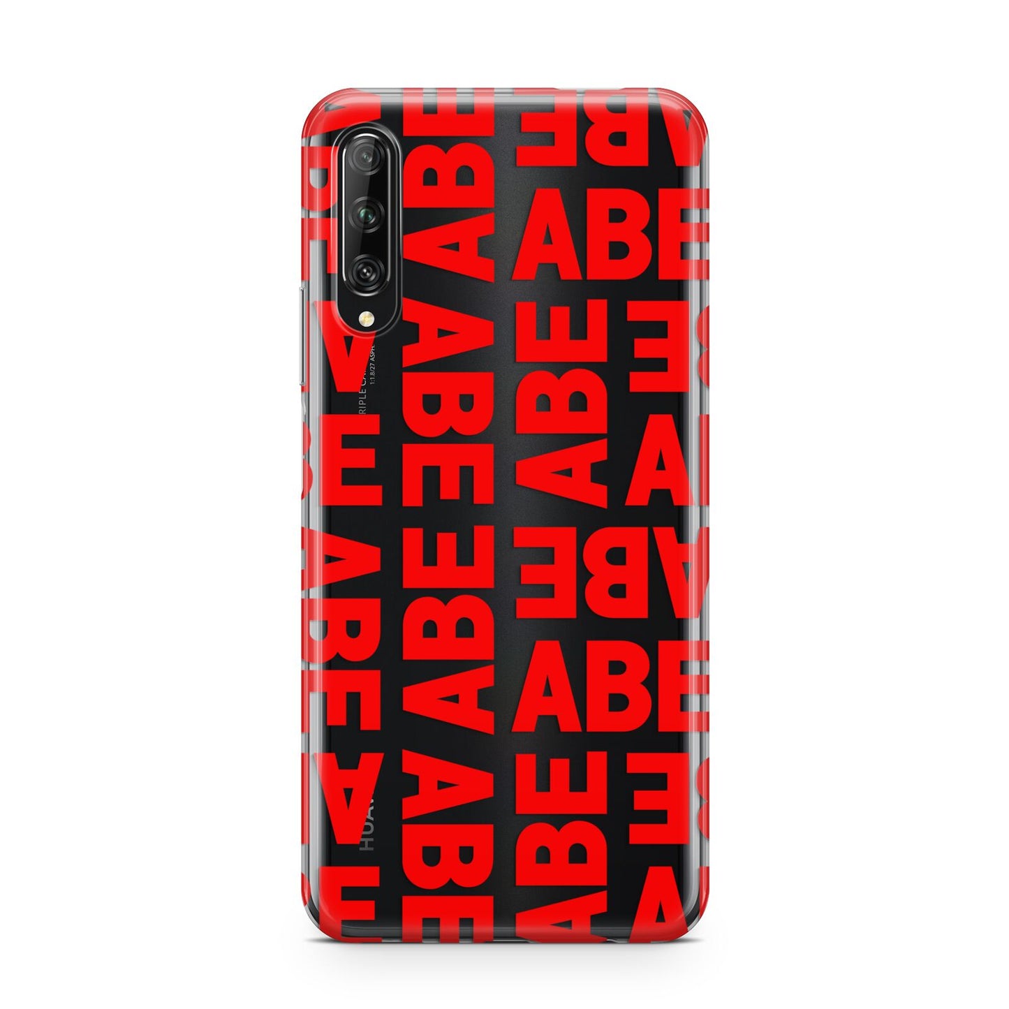 Block Red Custom Text Huawei P Smart Pro 2019