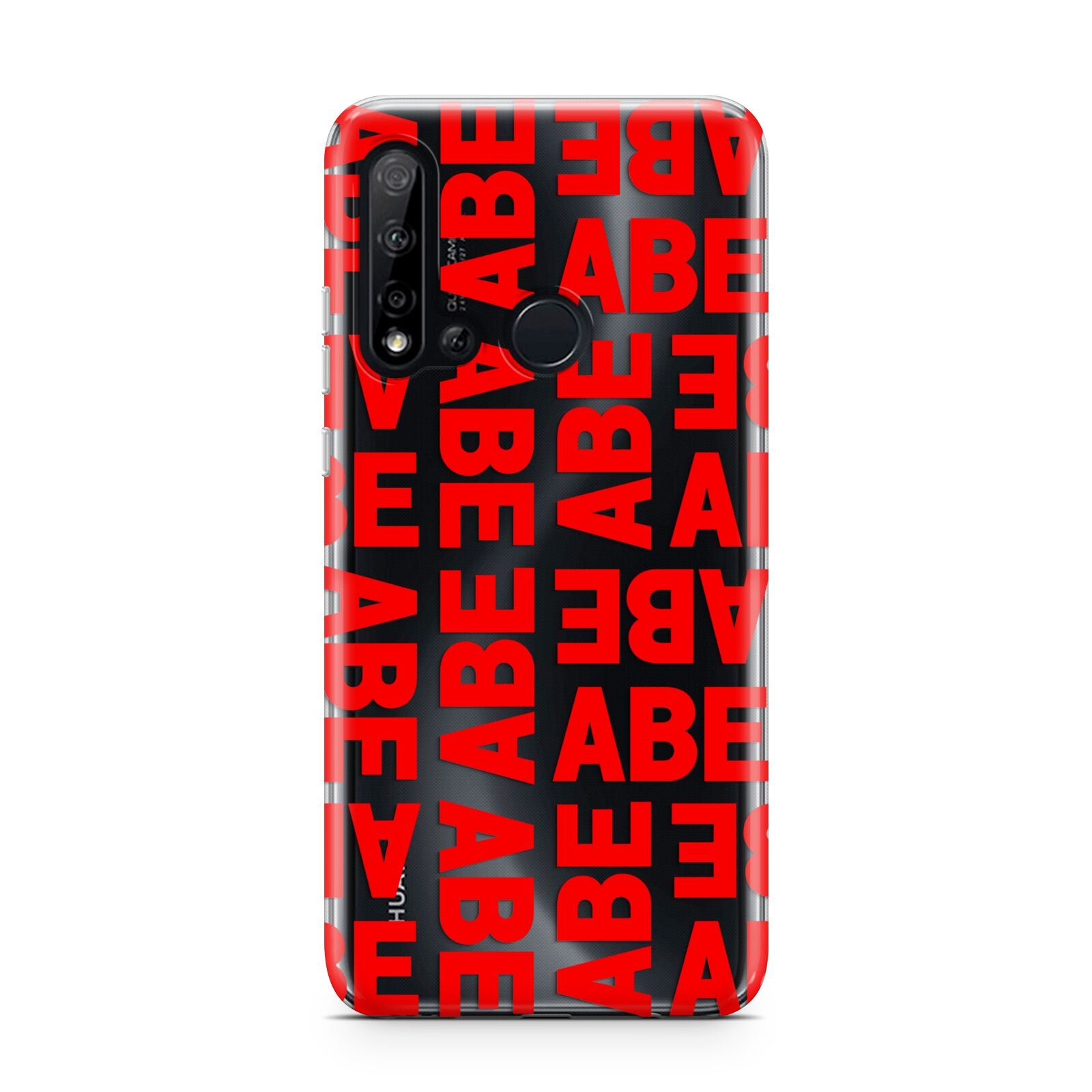 Block Red Custom Text Huawei P20 Lite 5G Phone Case