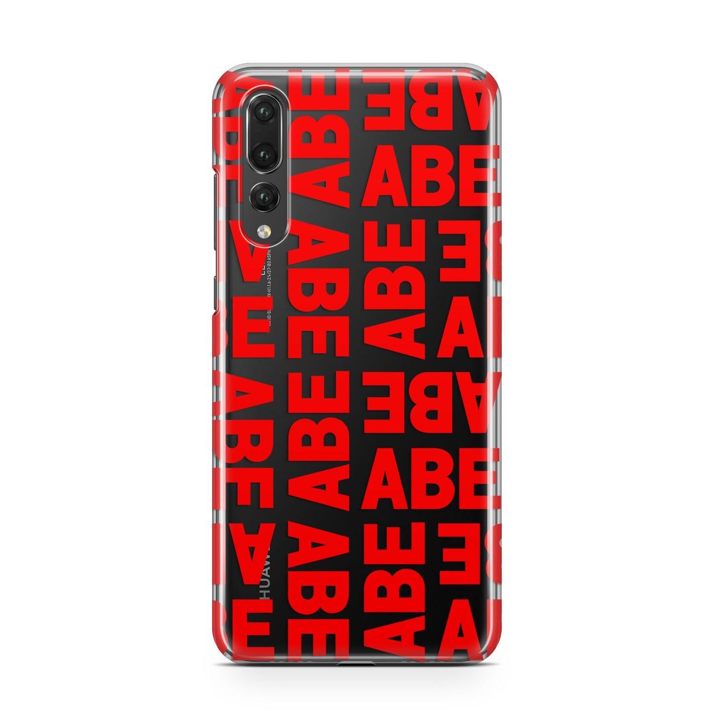 Block Red Custom Text Huawei P20 Pro Phone Case