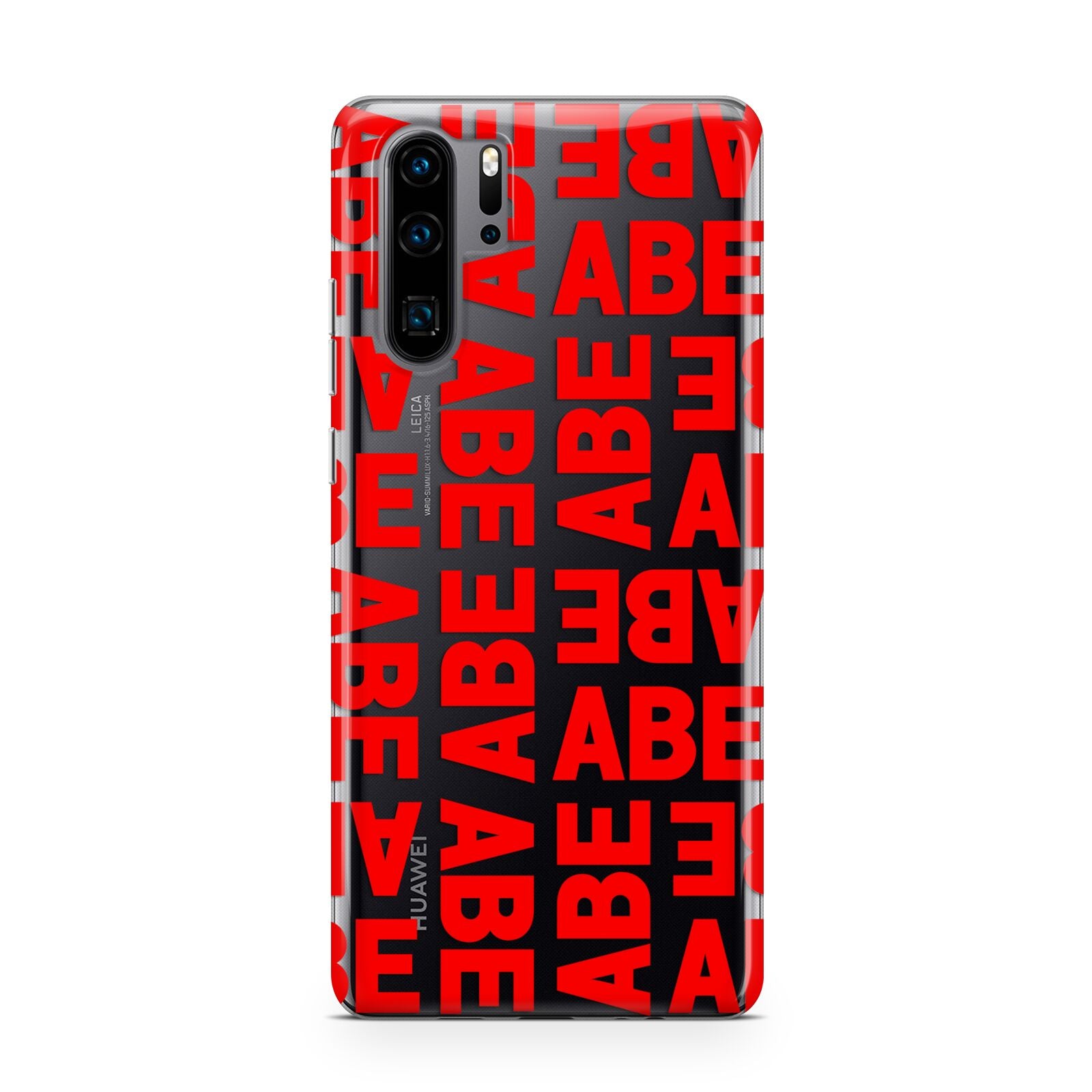 Block Red Custom Text Huawei P30 Pro Phone Case