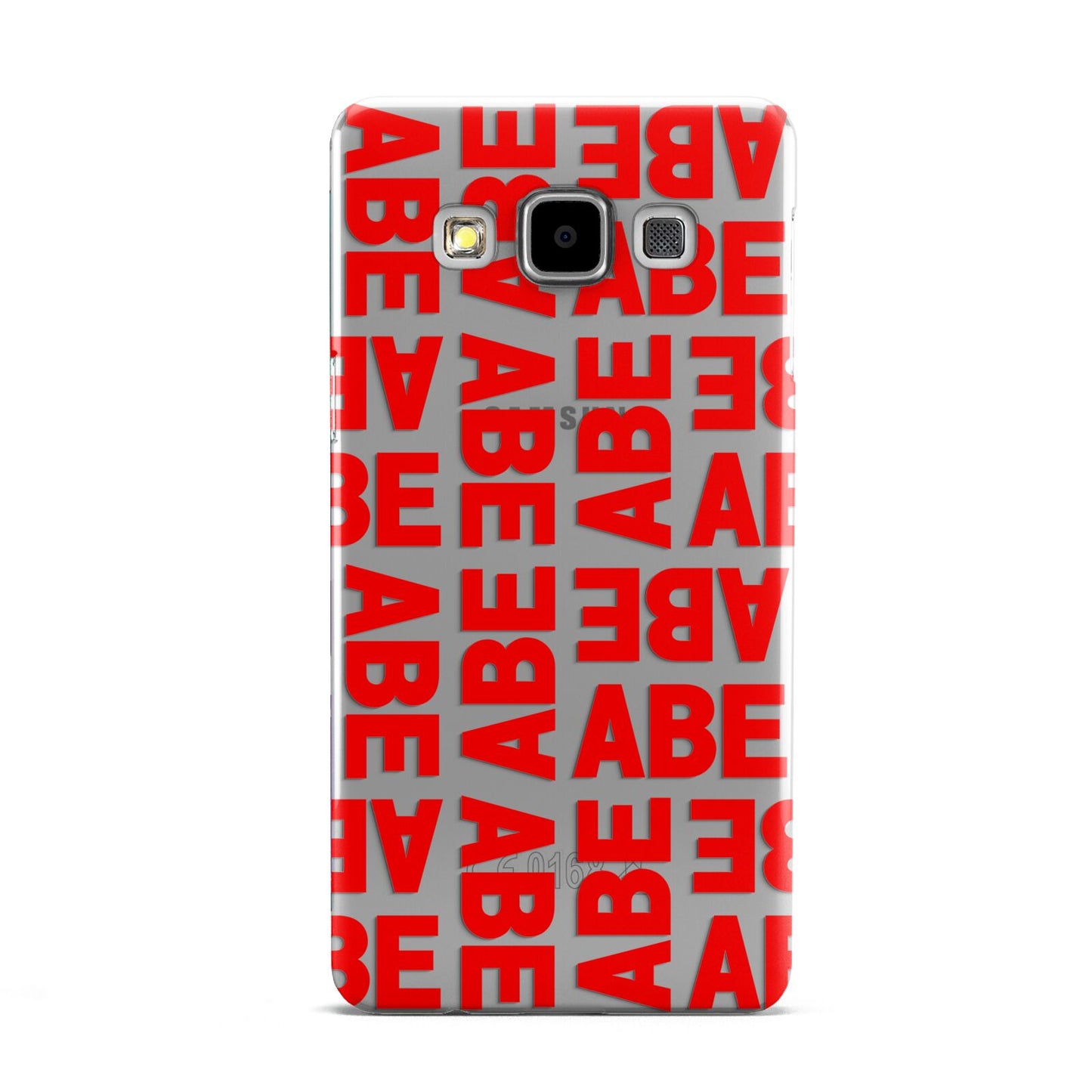 Block Red Custom Text Samsung Galaxy A5 Case