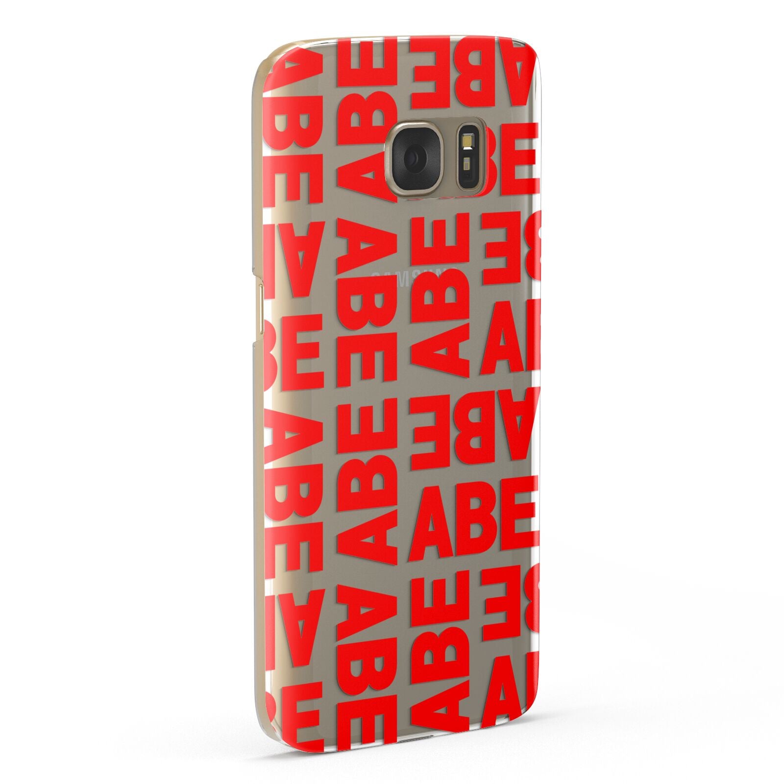 Block Red Custom Text Samsung Galaxy Case Fourty Five Degrees