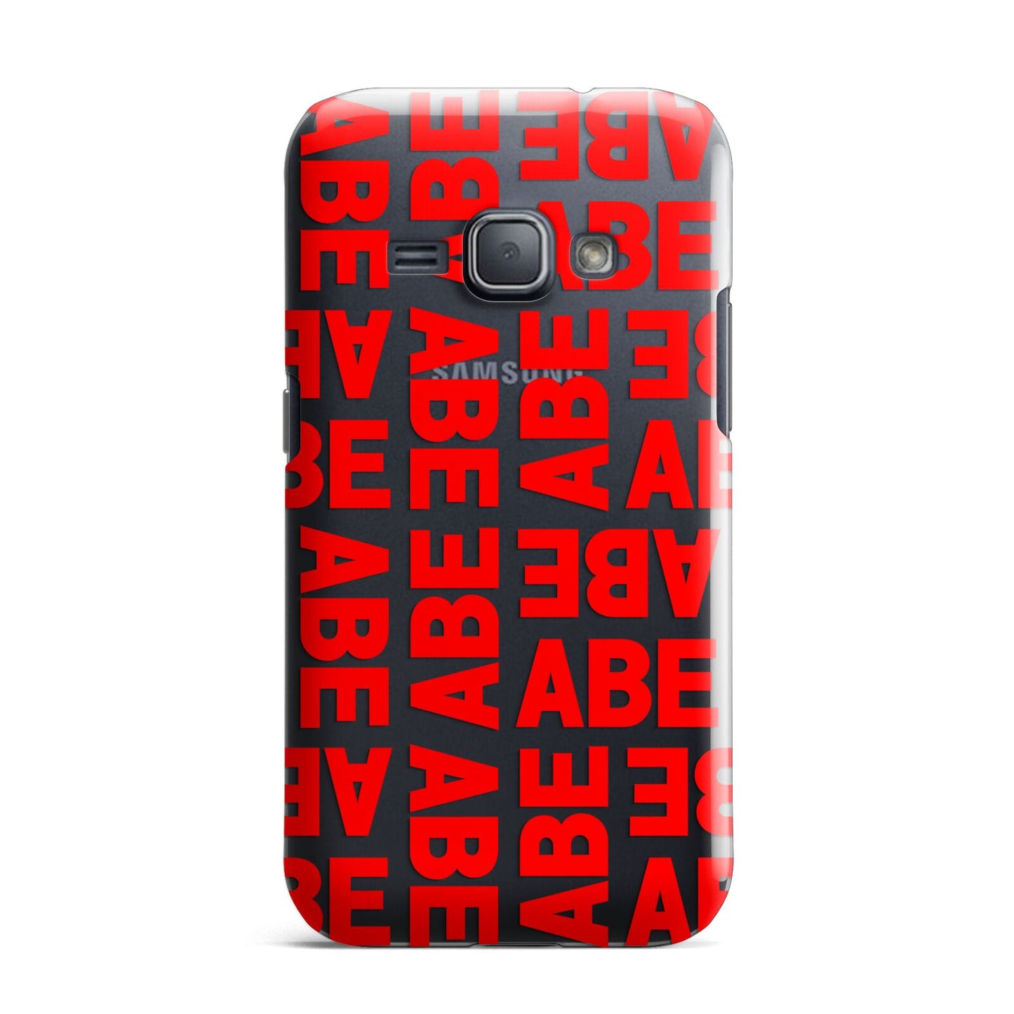 Block Red Custom Text Samsung Galaxy J1 2016 Case