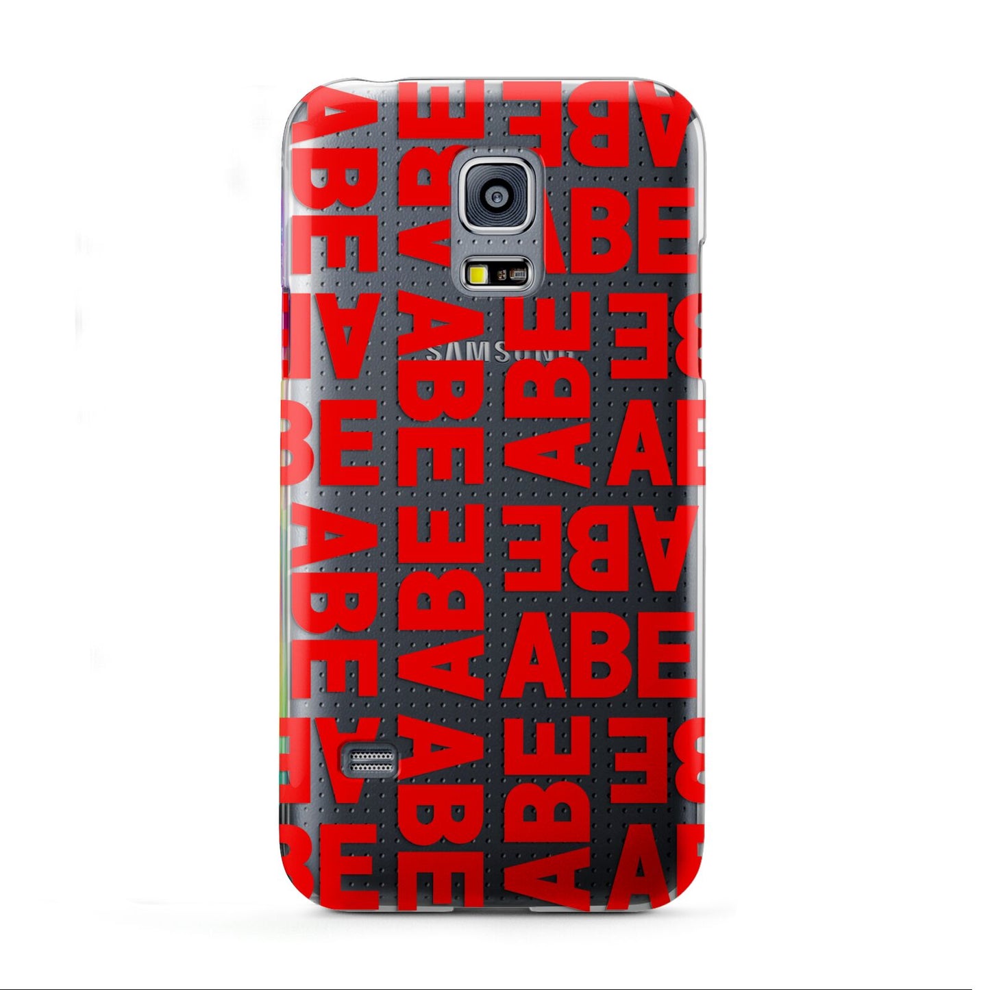 Block Red Custom Text Samsung Galaxy S5 Mini Case