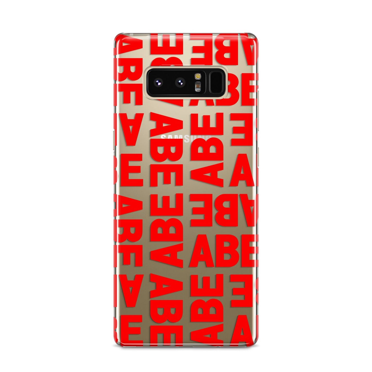 Block Red Custom Text Samsung Galaxy S8 Case