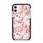 Blood Splatter Apple iPhone 11 in White with Black Impact Case