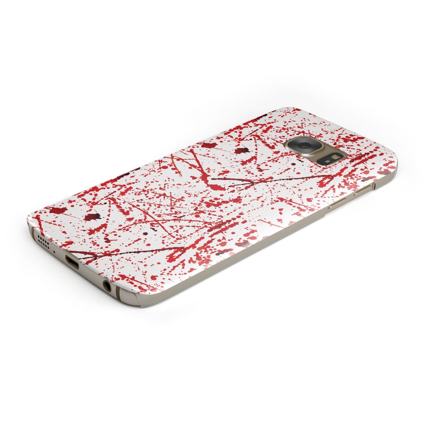 Blood Splatter Protective Samsung Galaxy Case Angled Image