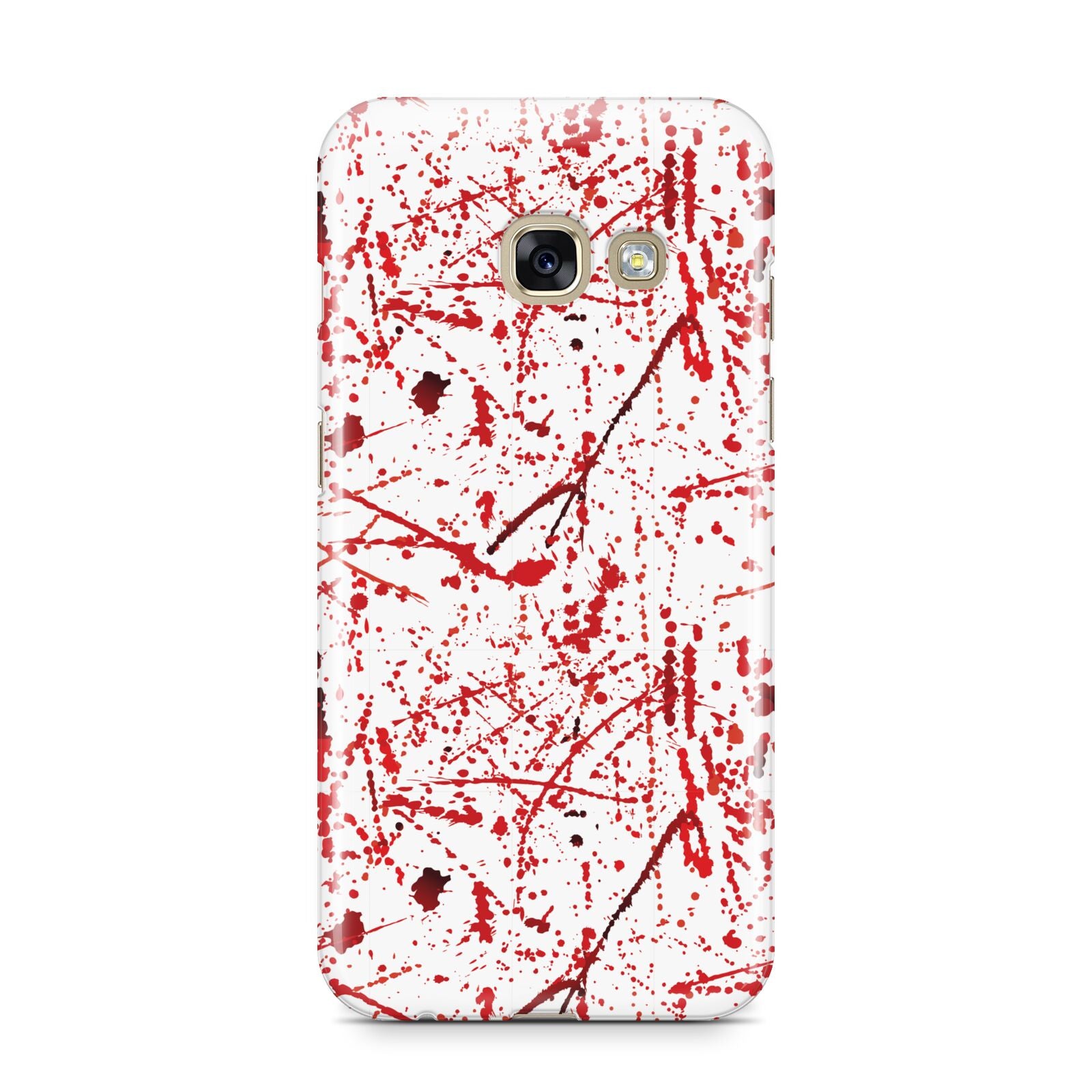 Blood Splatter Samsung Galaxy A3 2017 Case on gold phone