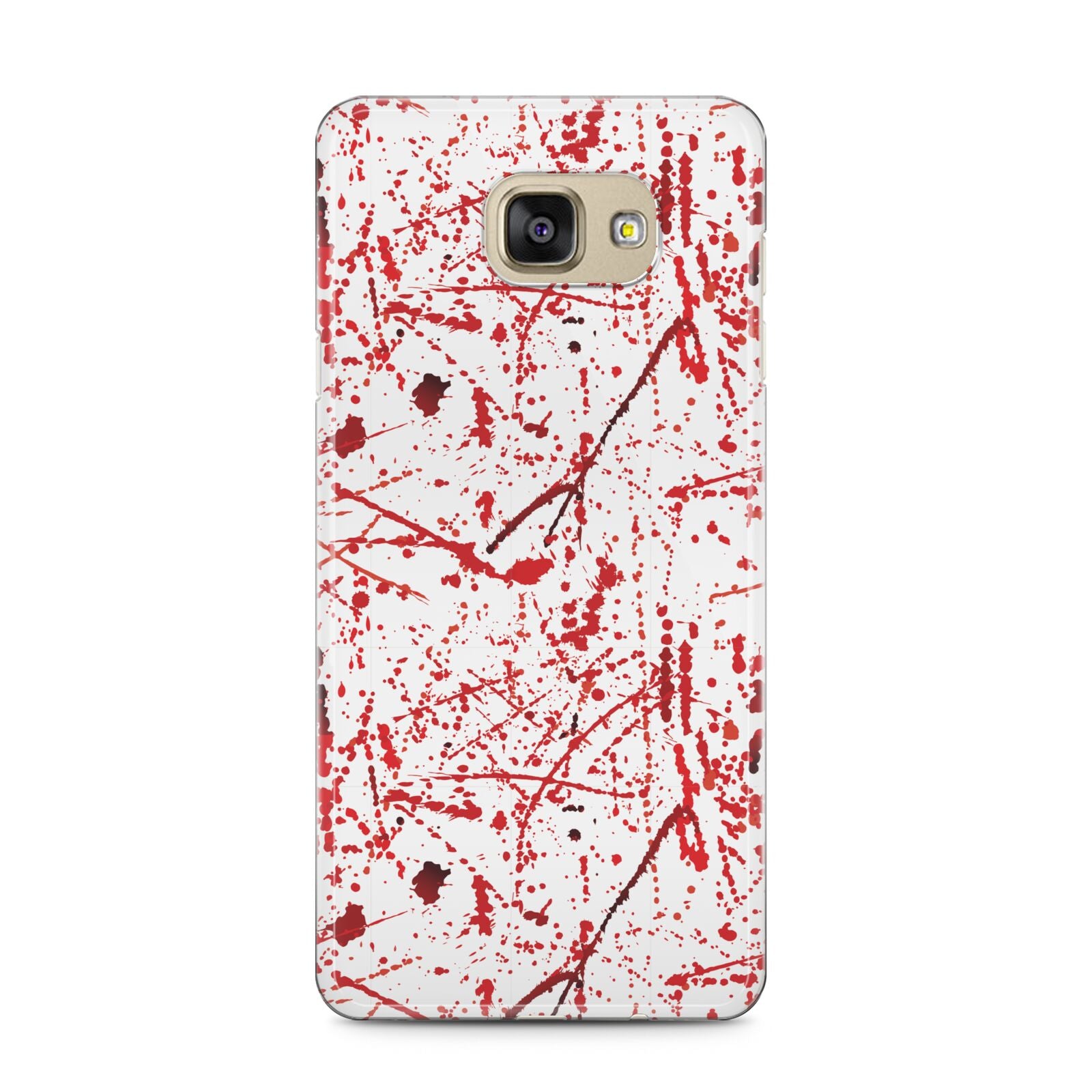 Blood Splatter Samsung Galaxy A5 2016 Case on gold phone