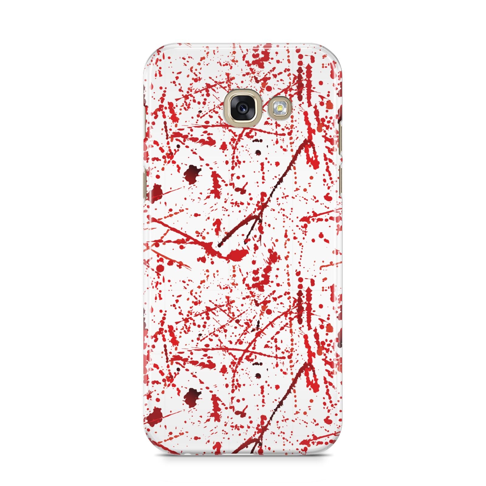 Blood Splatter Samsung Galaxy A5 2017 Case on gold phone