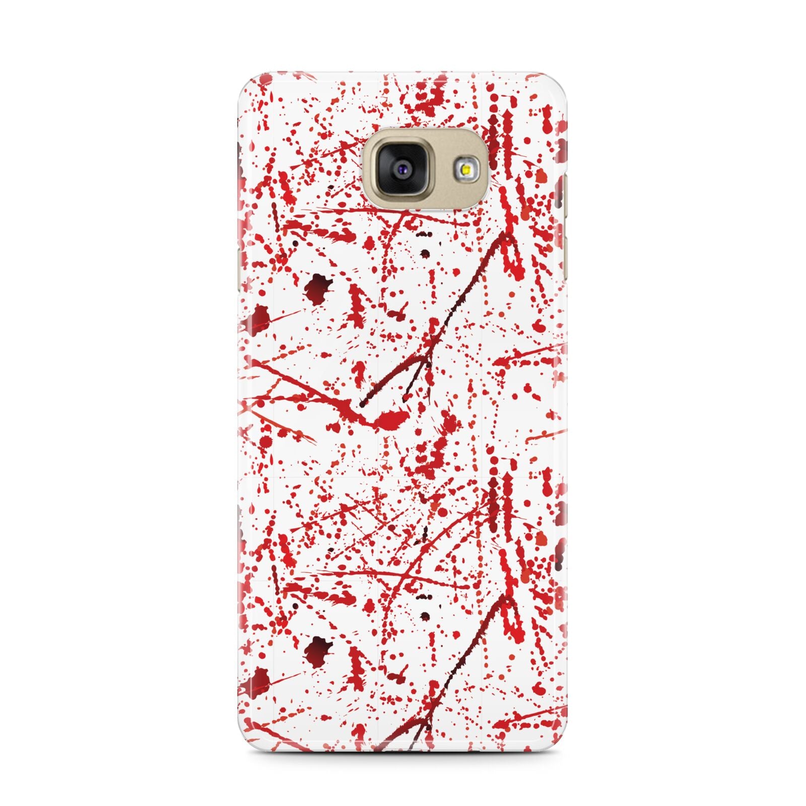 Blood Splatter Samsung Galaxy A7 2016 Case on gold phone