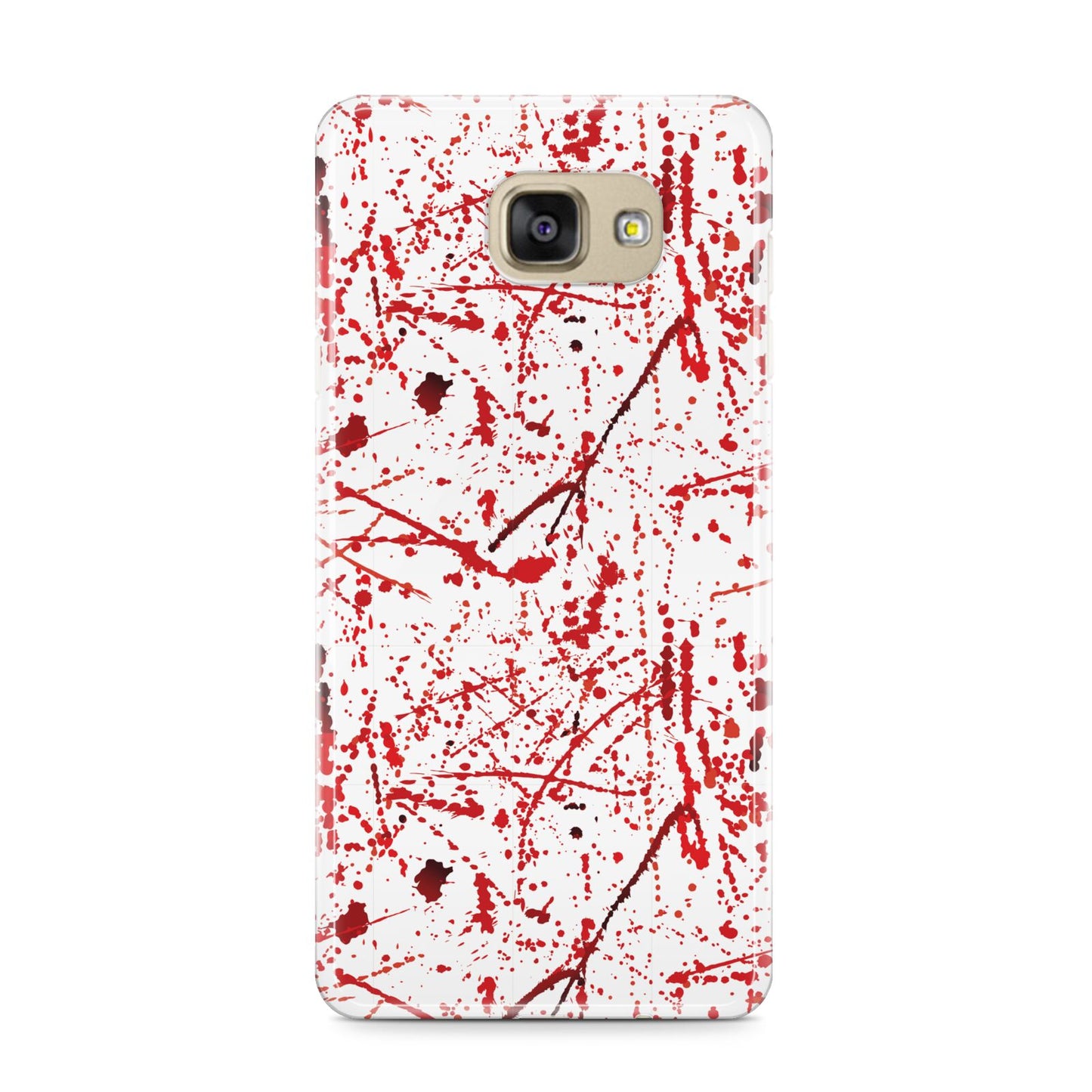 Blood Splatter Samsung Galaxy A9 2016 Case on gold phone