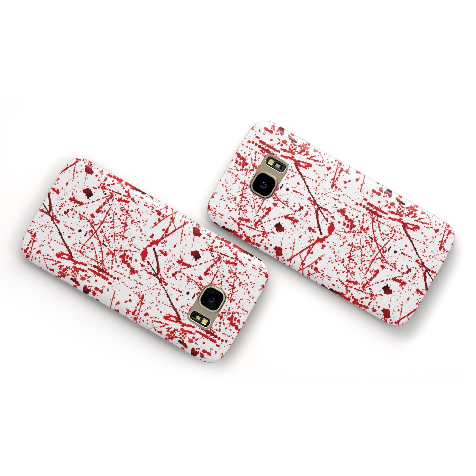 Blood Splatter Samsung Galaxy Case Flat Overview