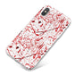 Blood Splatter iPhone X Bumper Case on Silver iPhone