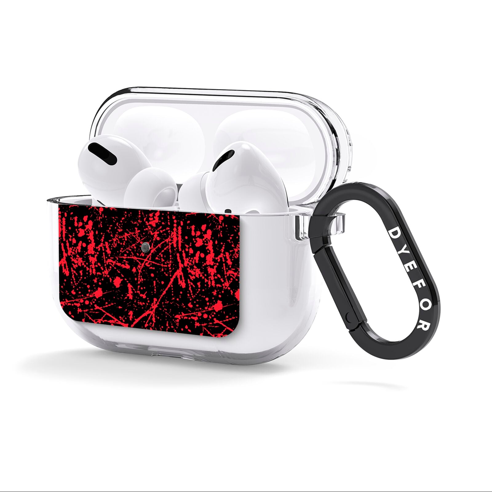 Blood Splatters AirPods Clear Case 3rd Gen Side Image