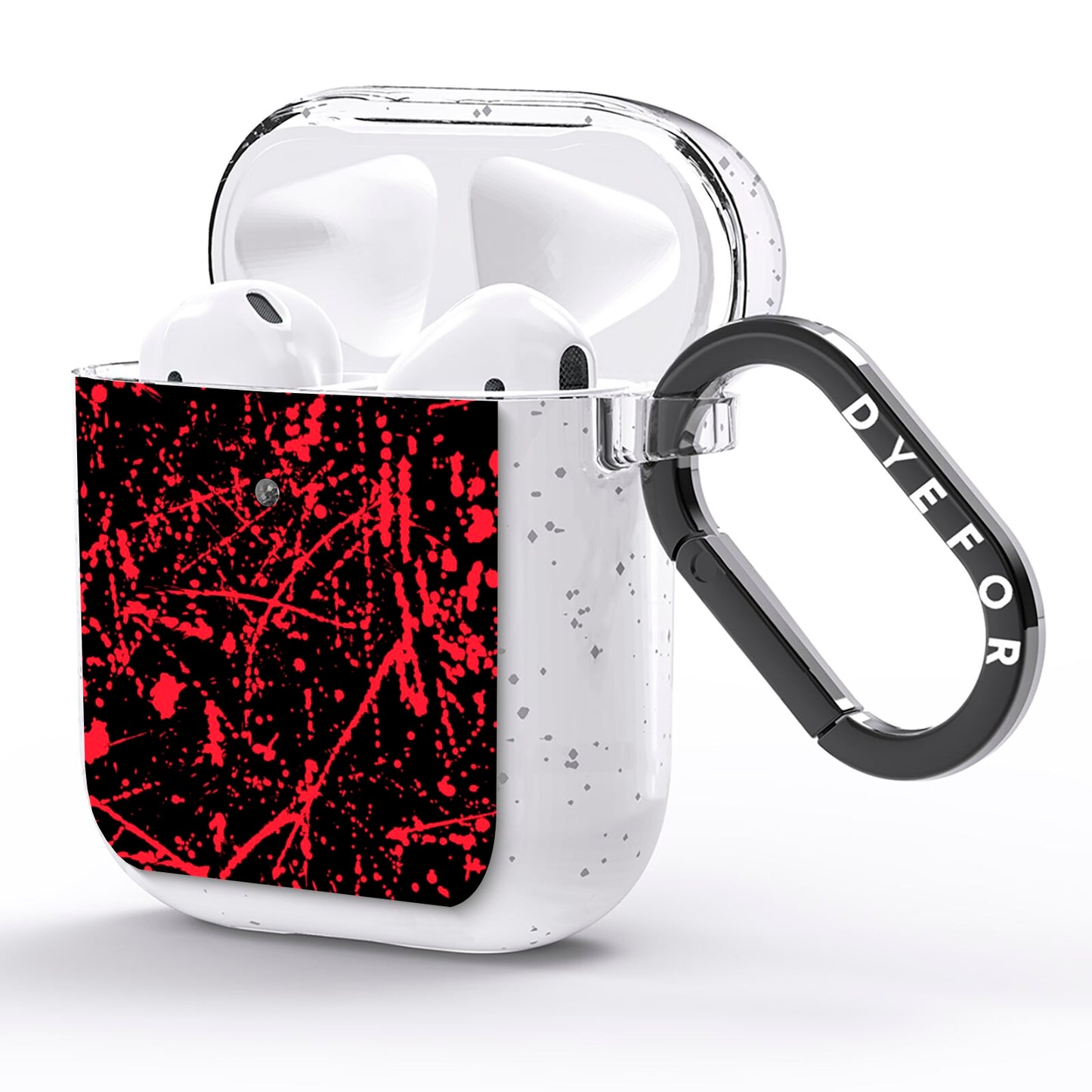 Blood Splatters AirPods Glitter Case Side Image