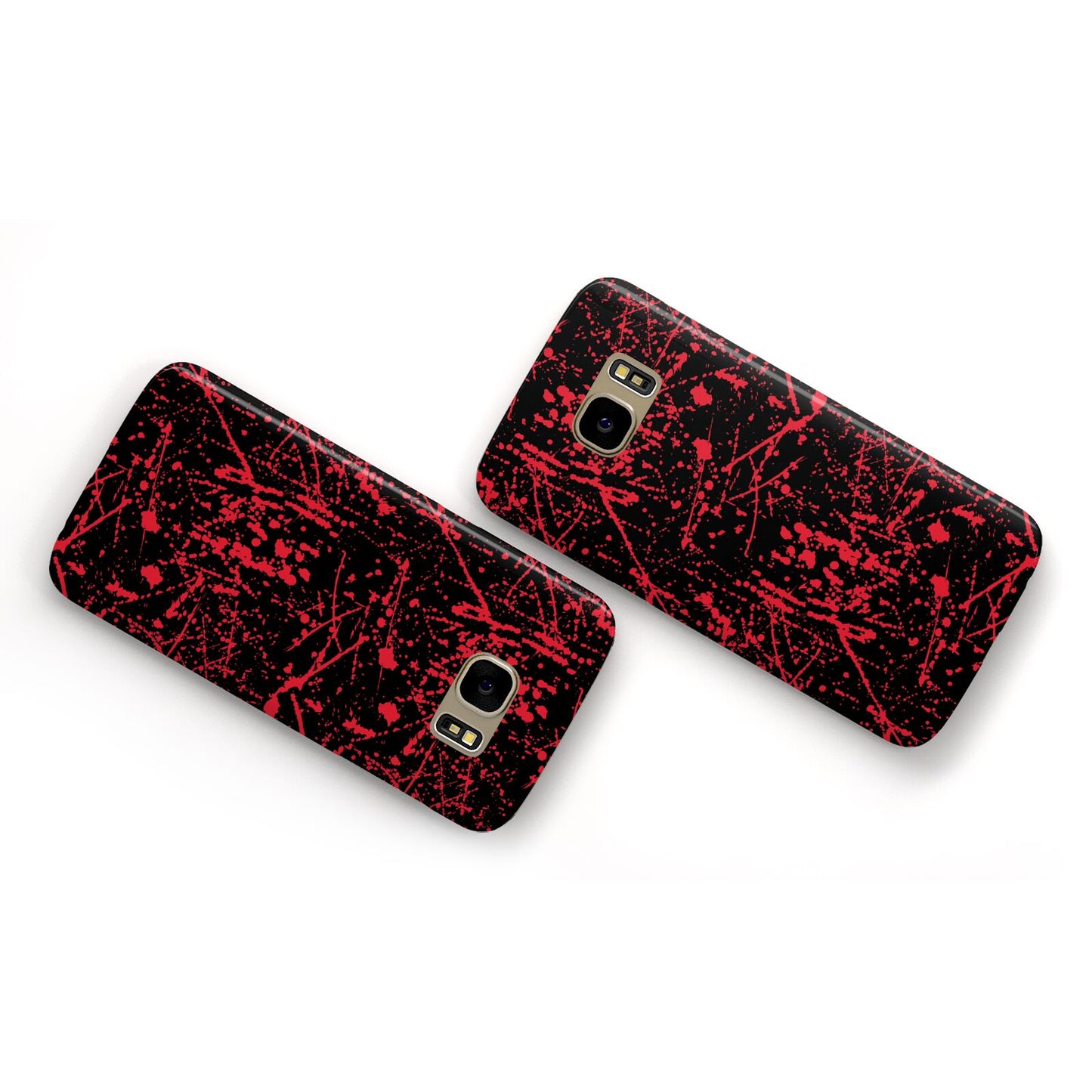 Blood Splatters Samsung Galaxy Case Flat Overview