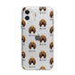 Bloodhound Icon with Name Apple iPhone 11 in White with Bumper Case