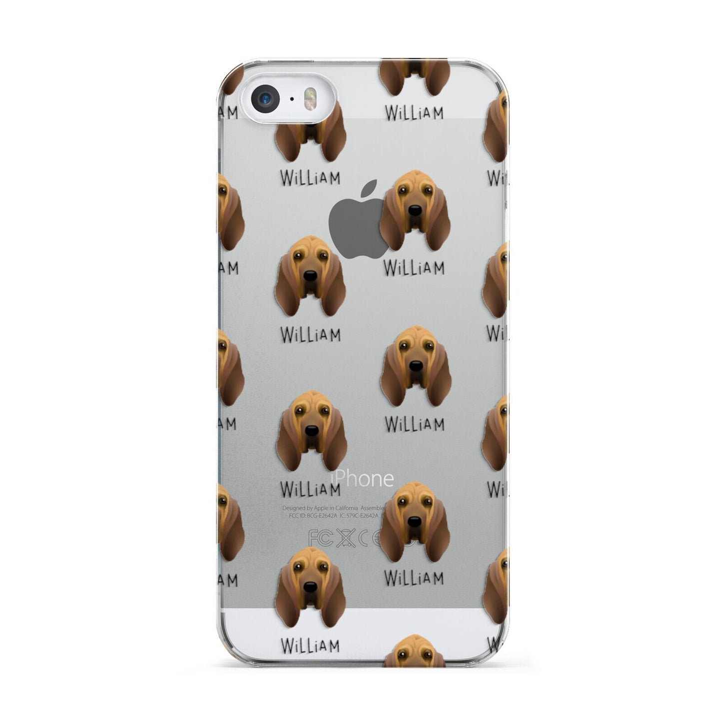 Bloodhound Icon with Name Apple iPhone 5 Case