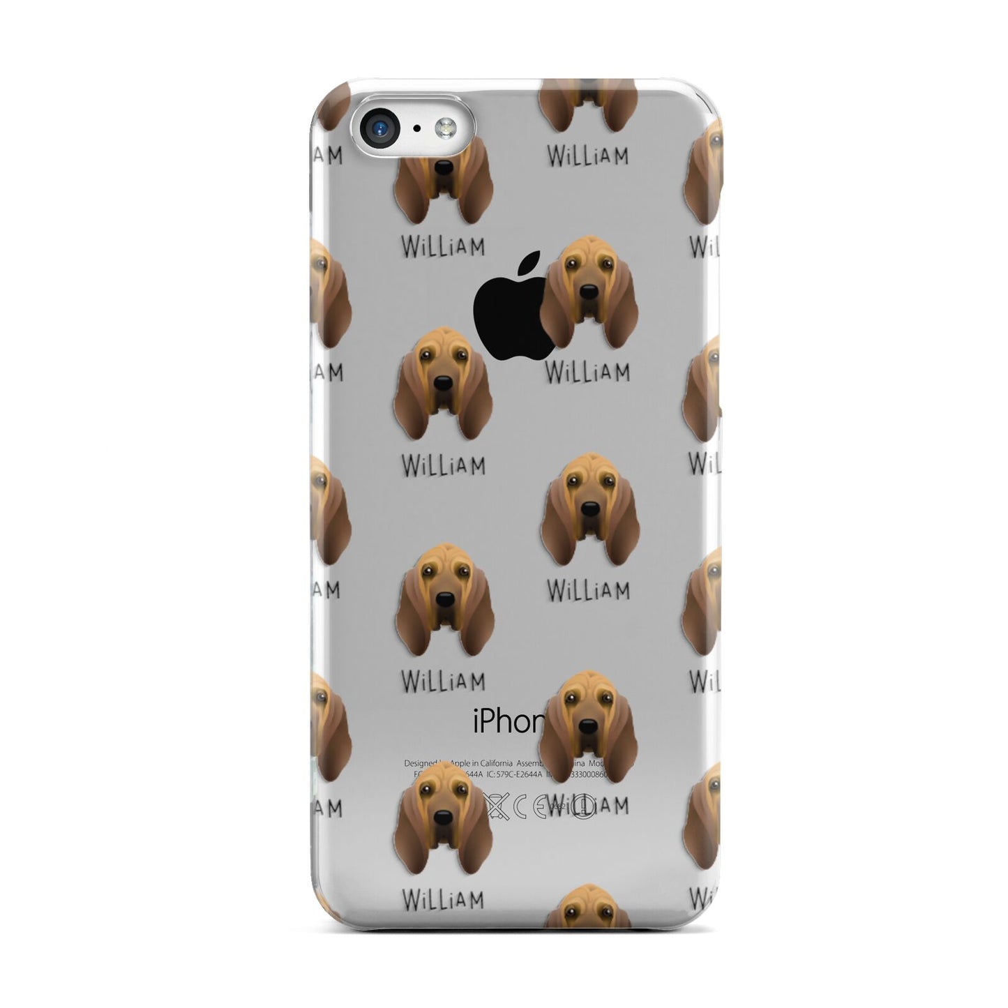 Bloodhound Icon with Name Apple iPhone 5c Case