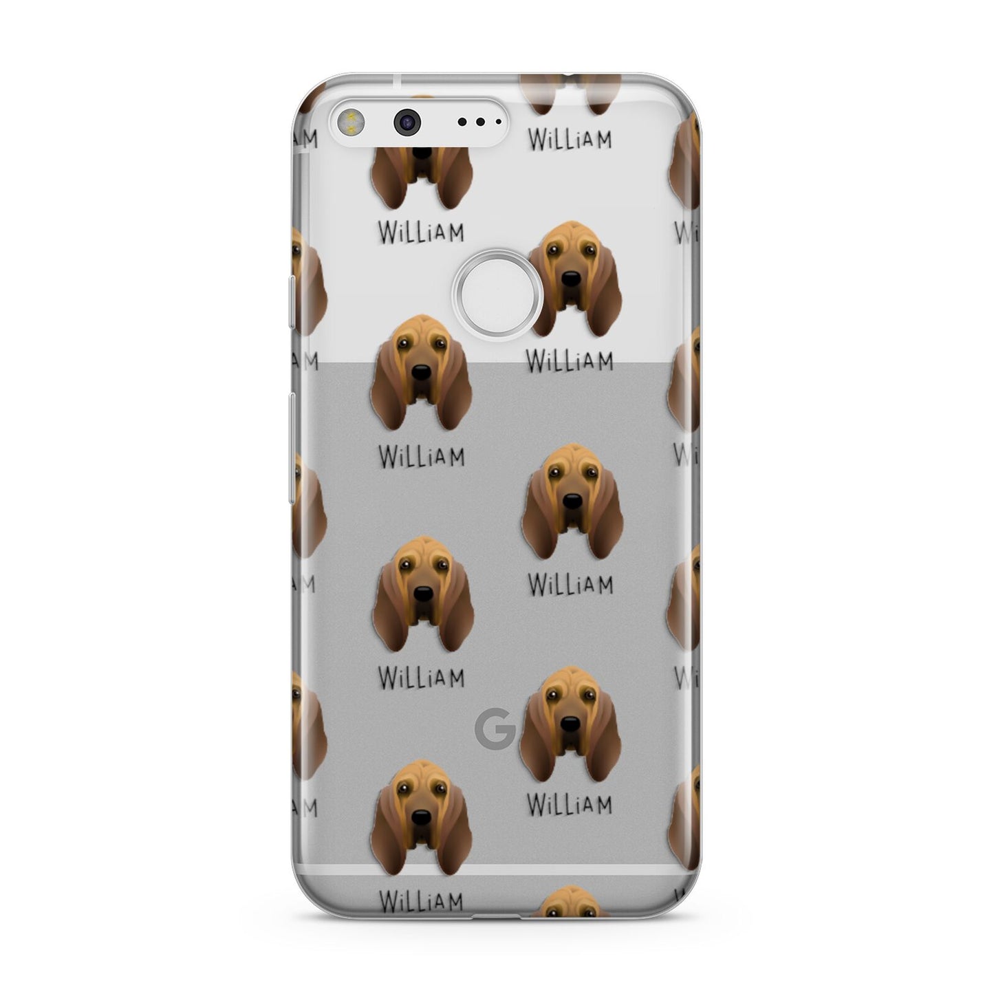Bloodhound Icon with Name Google Pixel Case