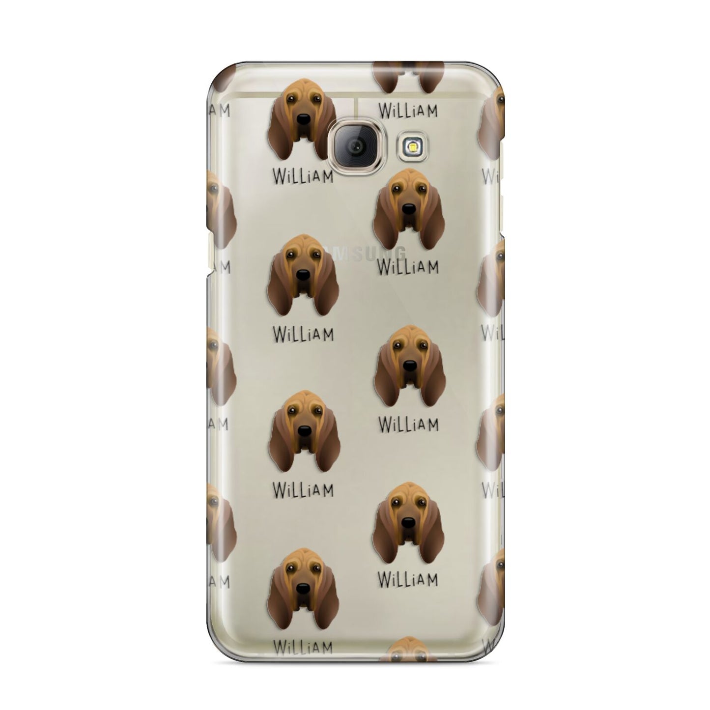 Bloodhound Icon with Name Samsung Galaxy A8 2016 Case