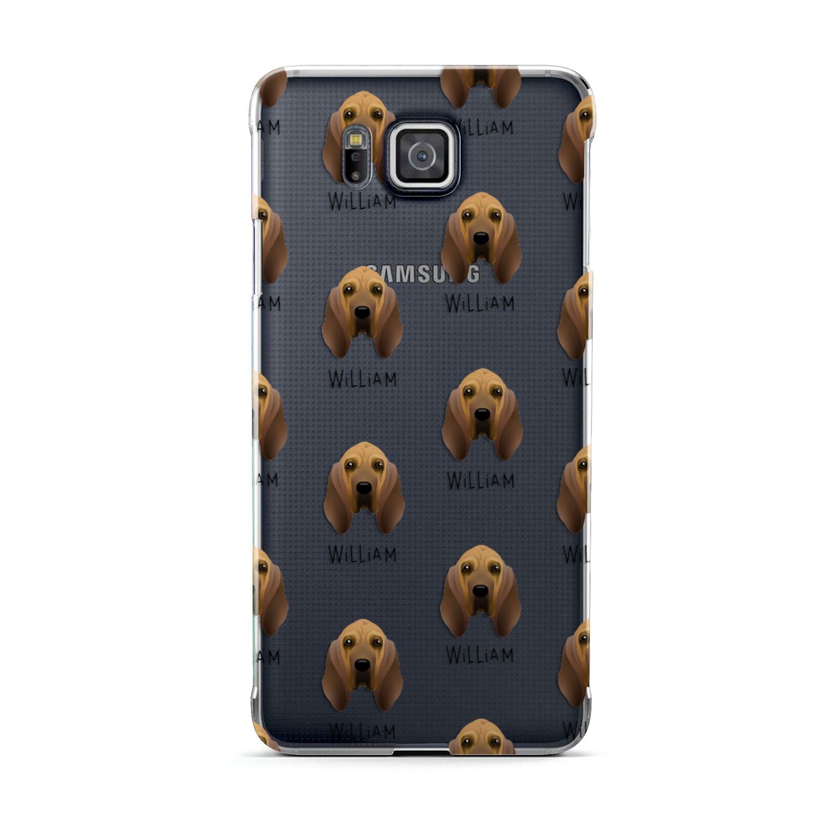 Bloodhound Icon with Name Samsung Galaxy Alpha Case