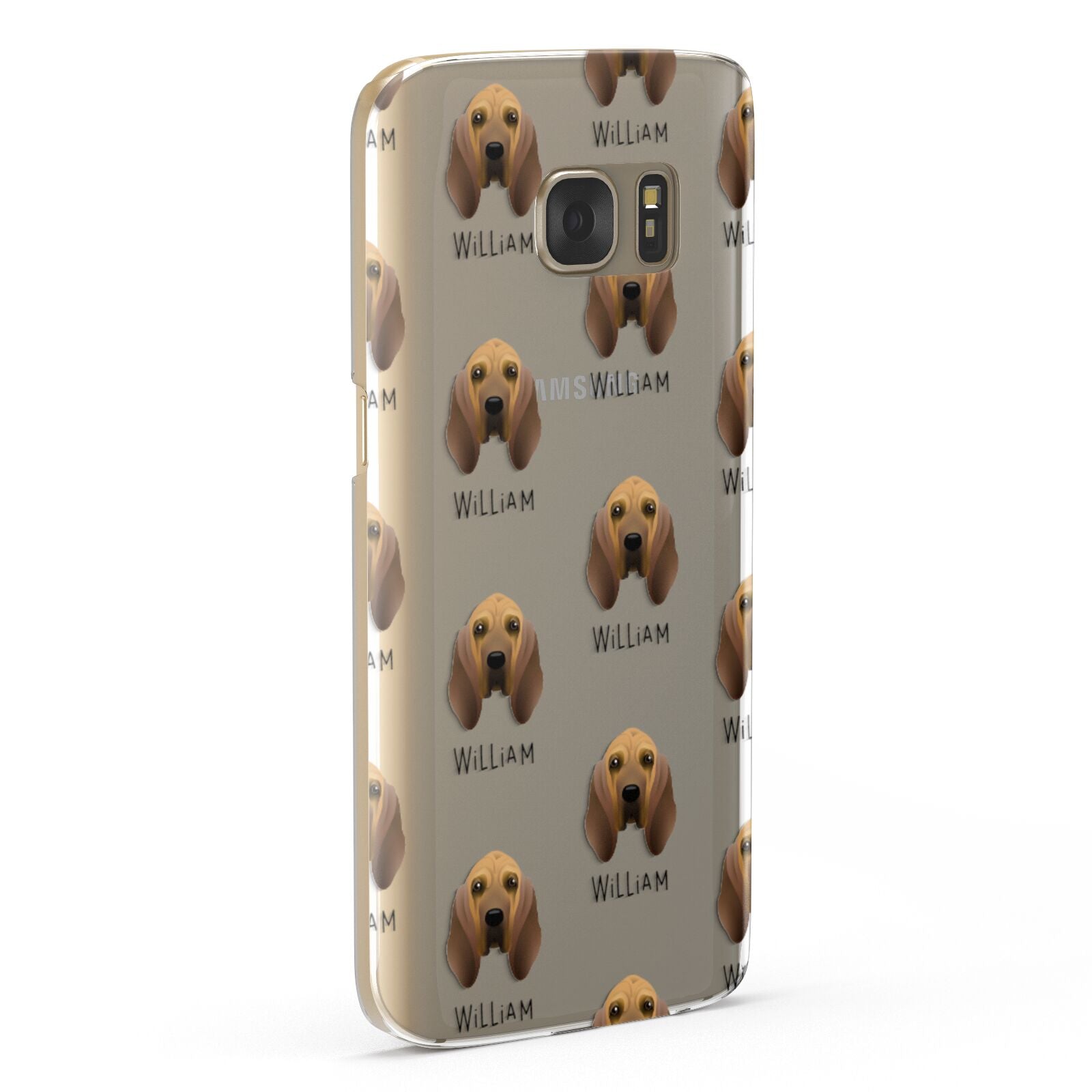 Bloodhound Icon with Name Samsung Galaxy Case Fourty Five Degrees