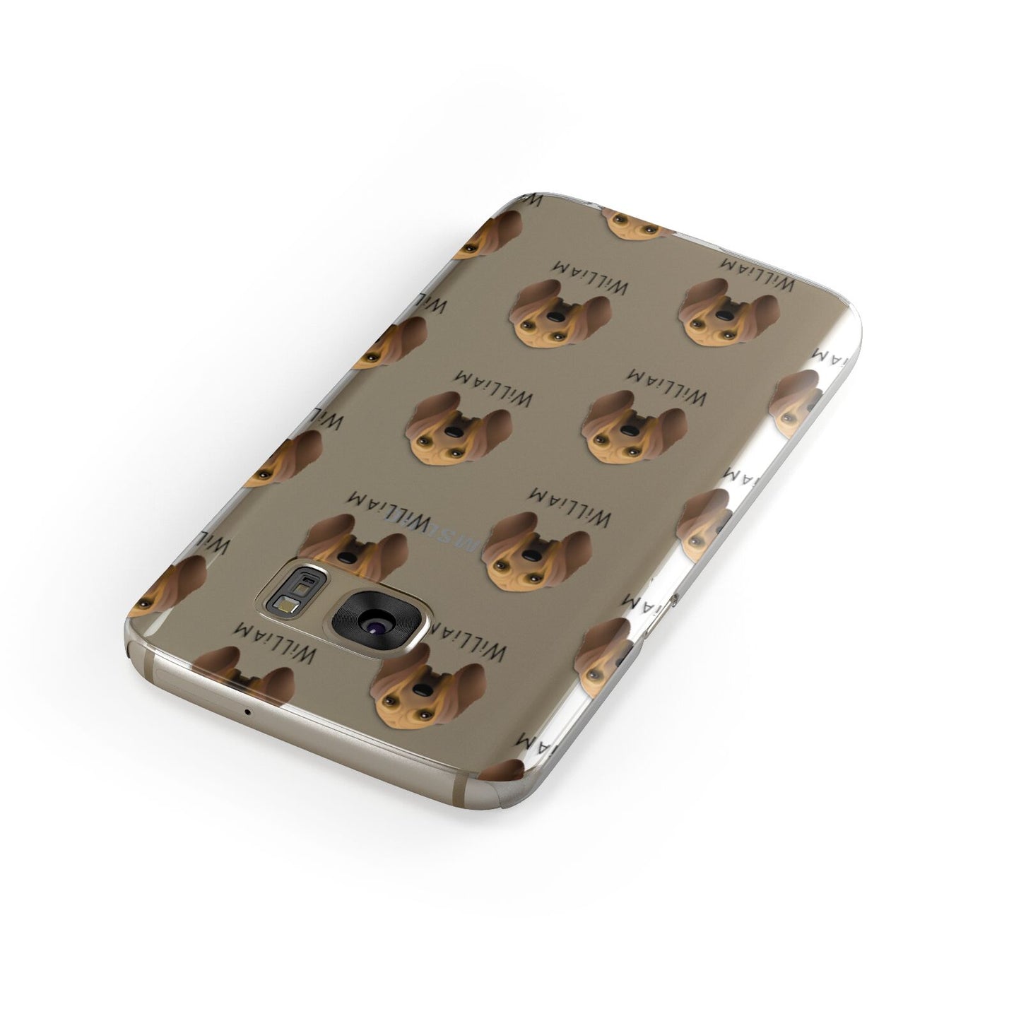 Bloodhound Icon with Name Samsung Galaxy Case Front Close Up