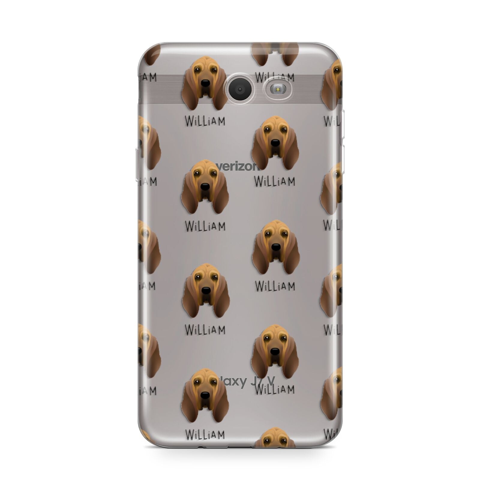 Bloodhound Icon with Name Samsung Galaxy J7 2017 Case